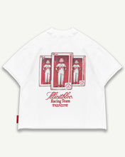Load image into Gallery viewer, DRIVER MERCH RAW HEM T-SHIRT - WHITE
