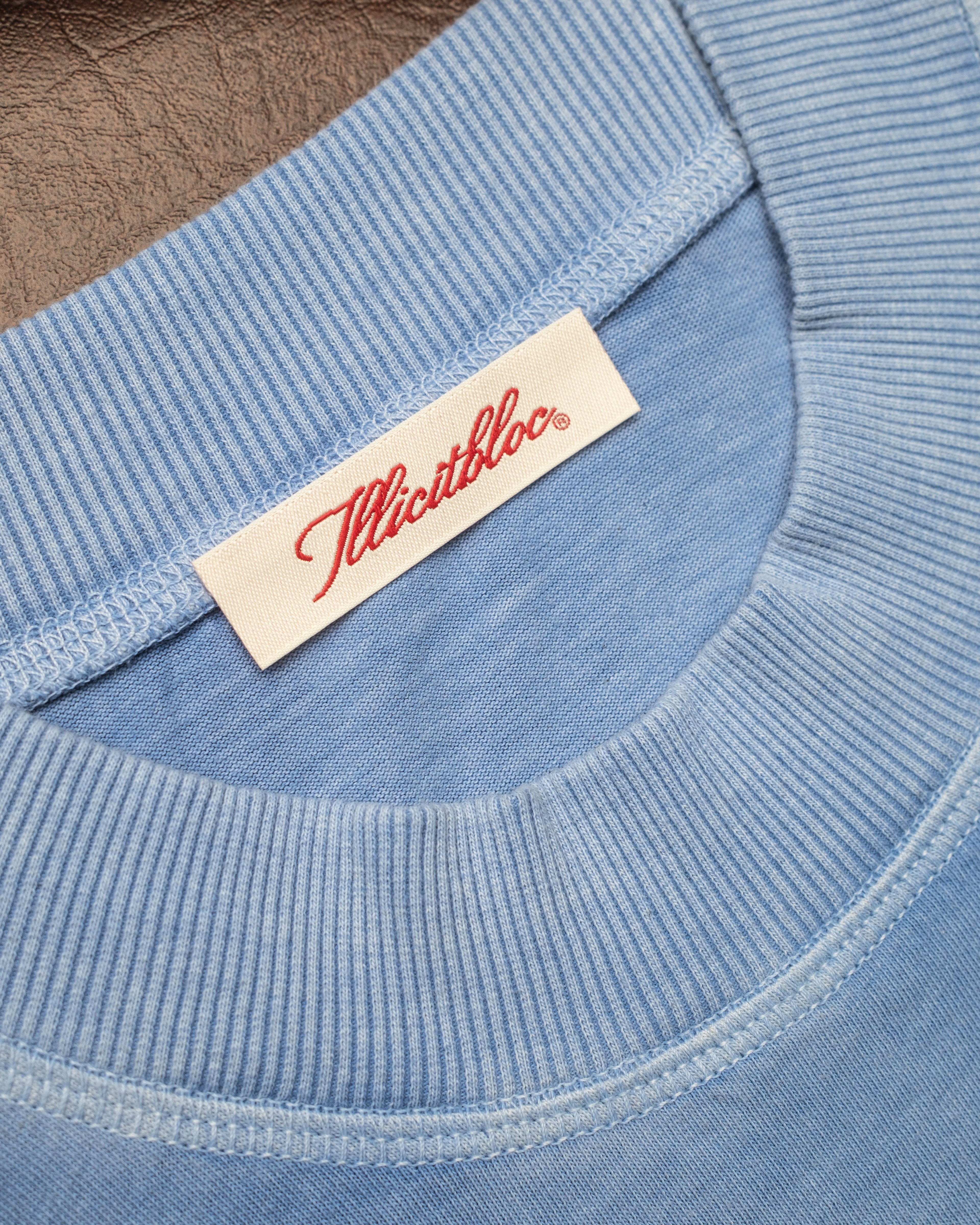 CHROME FEATHERKNIT™ LONG SLEEVE T-SHIRT - POWDER BLUE