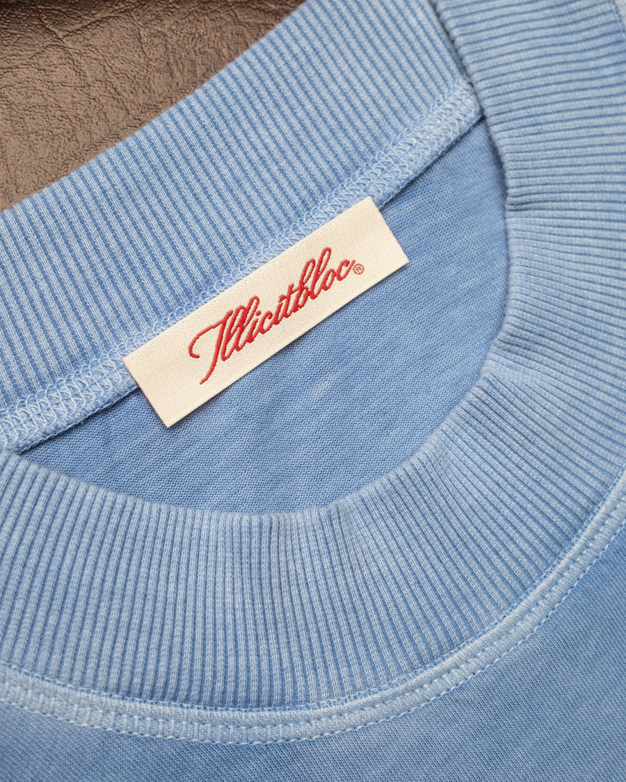 CHROME FEATHERKNIT™ LONG SLEEVE T-SHIRT - POWDER BLUE