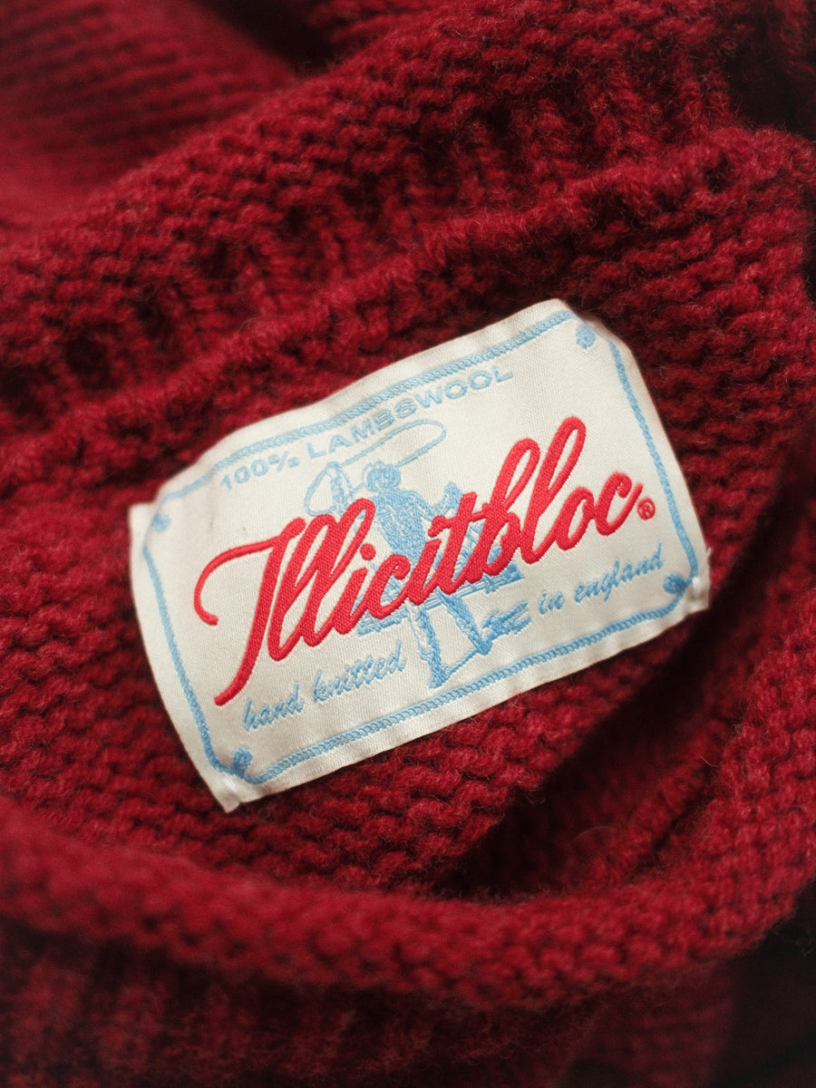 STRIPE ROLLNECK PULLOVER - YUCCA PALM & NAVY
