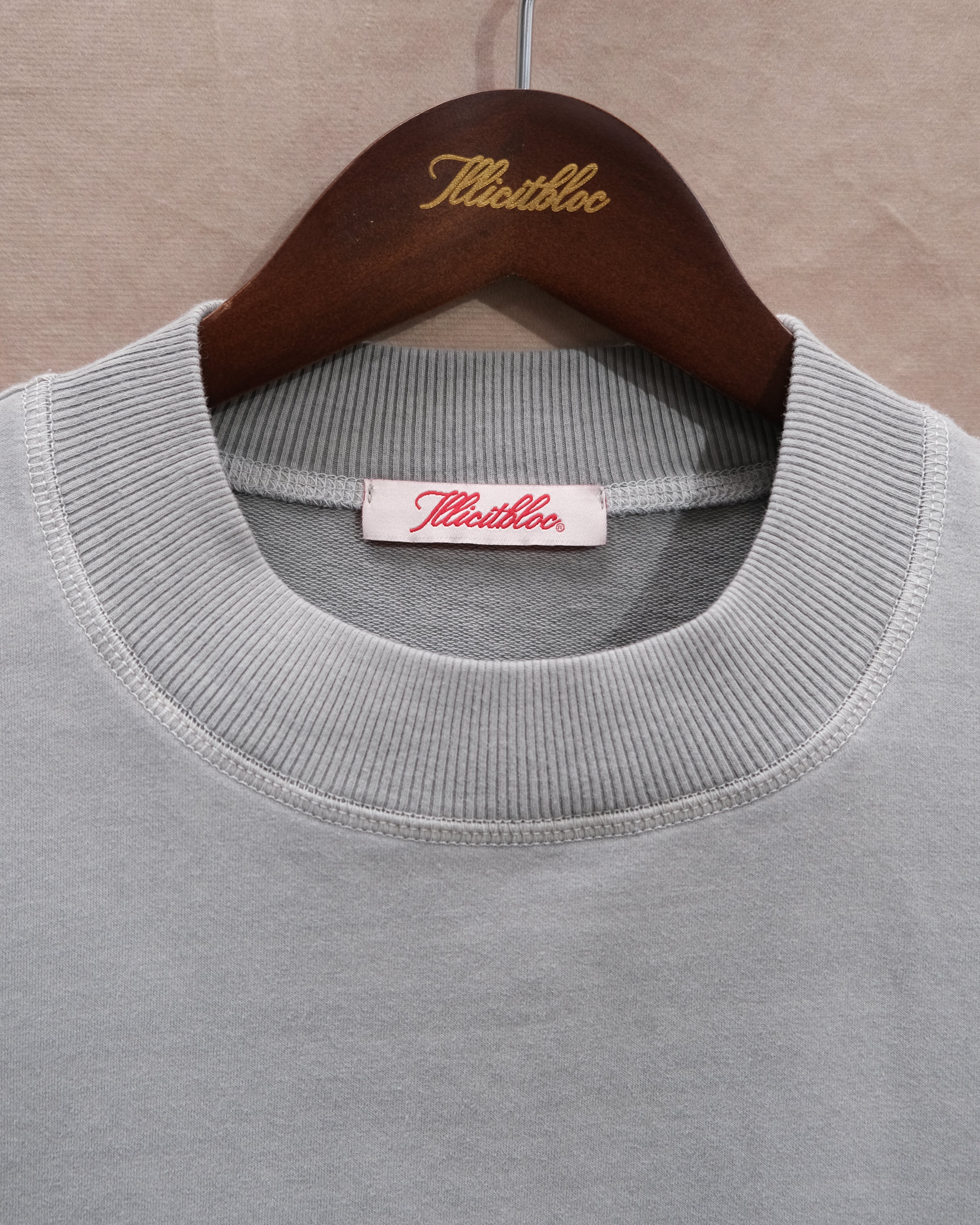 Racing Team Raw Hem T-shirt - Powder Grey
