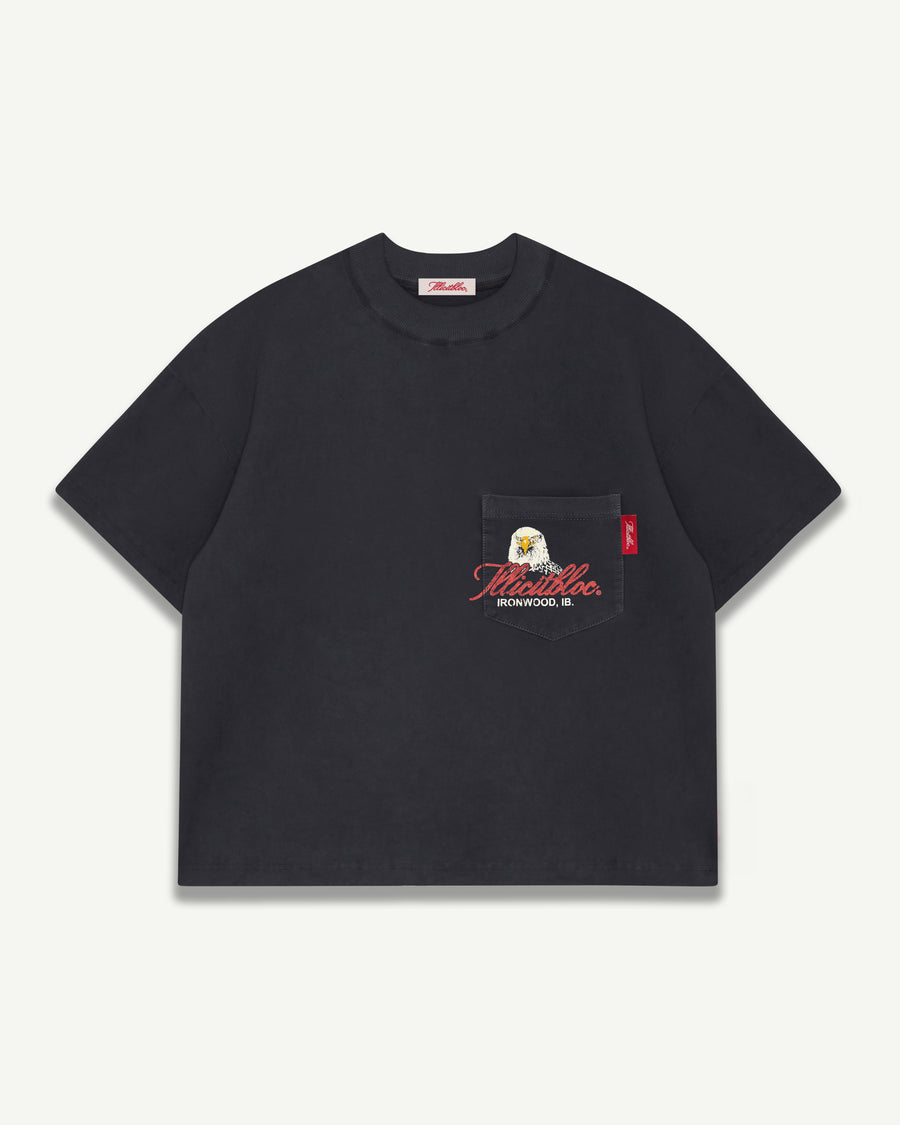 EAGLE CLOUDWEAVE™ POCKET T-SHIRT - VINTAGE BLACK