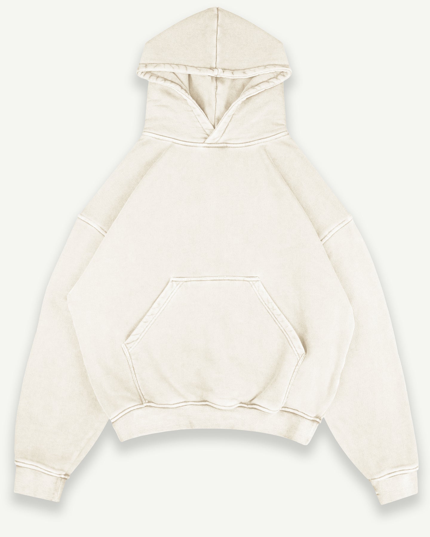 BLANK HOODIE - ECRU