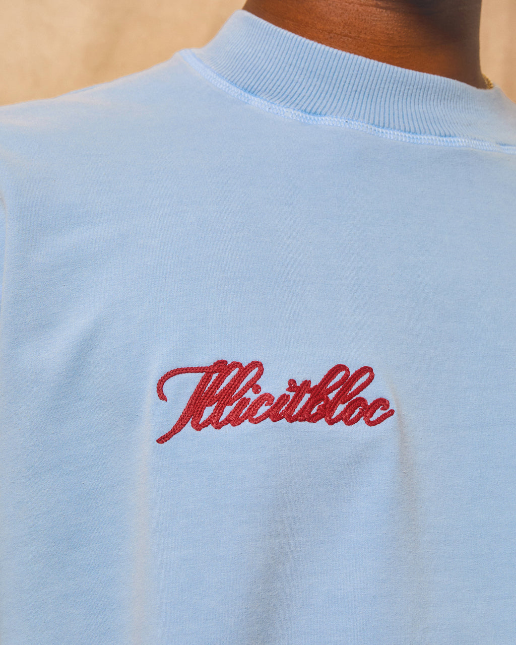 Sardine Pocket Long Sleeve T-shirt - Powder Blue