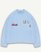 Load image into Gallery viewer, SARDINE POCKET LONG SLEEVE T-SHIRT - POWDER BLUE
