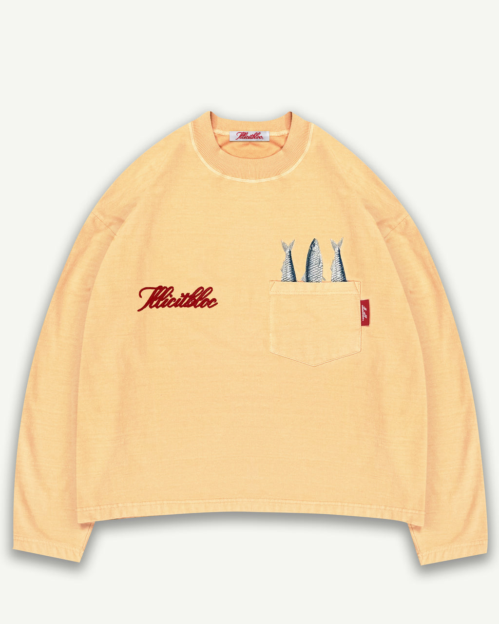 Sardine Pocket Long Sleeve T-shirt - Mimosa