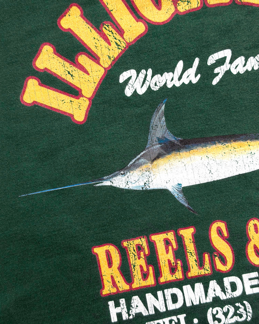 REELS & RODS T-SHIRT - HUNTER GREEN