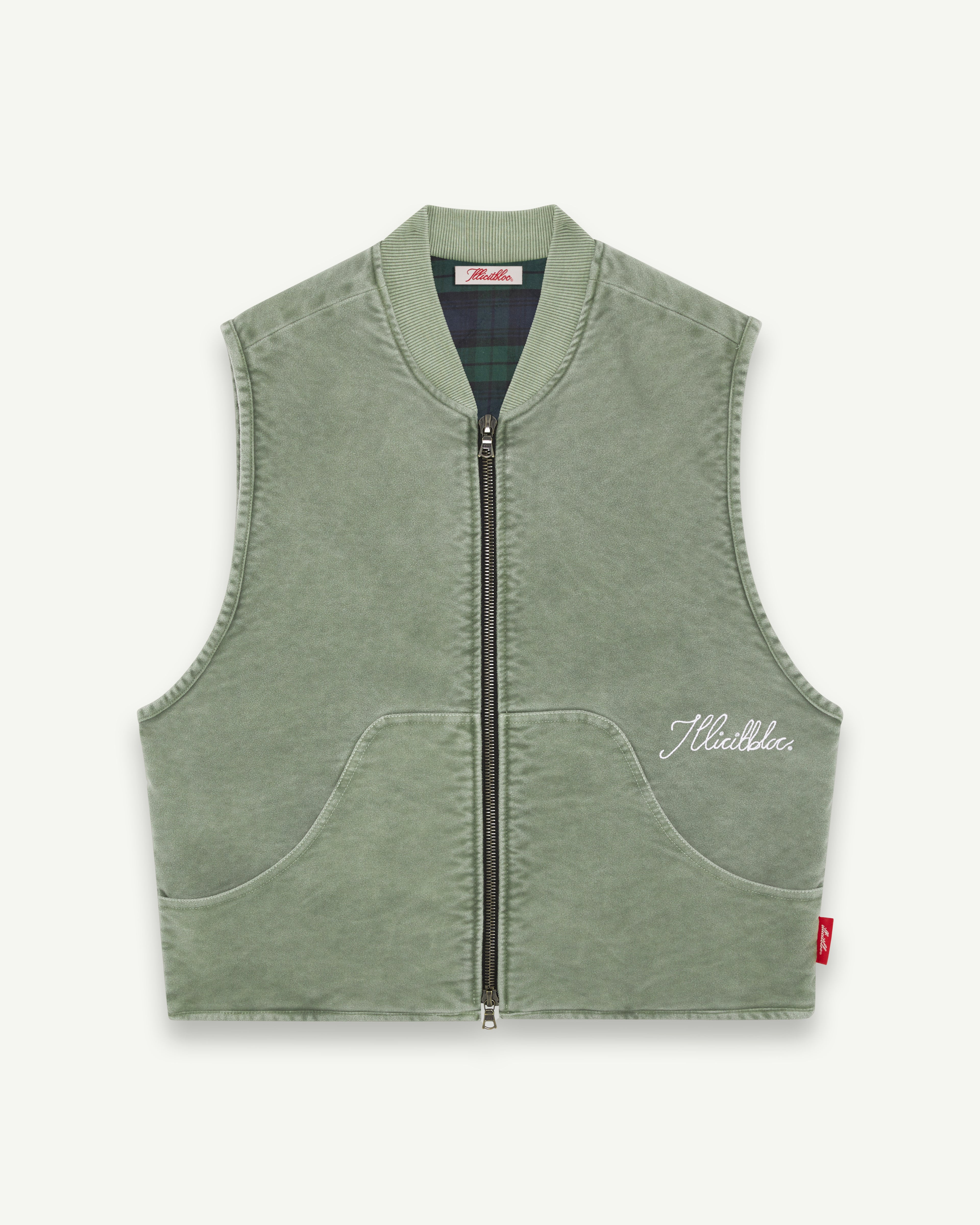 Angler Gilet - Moss Gray