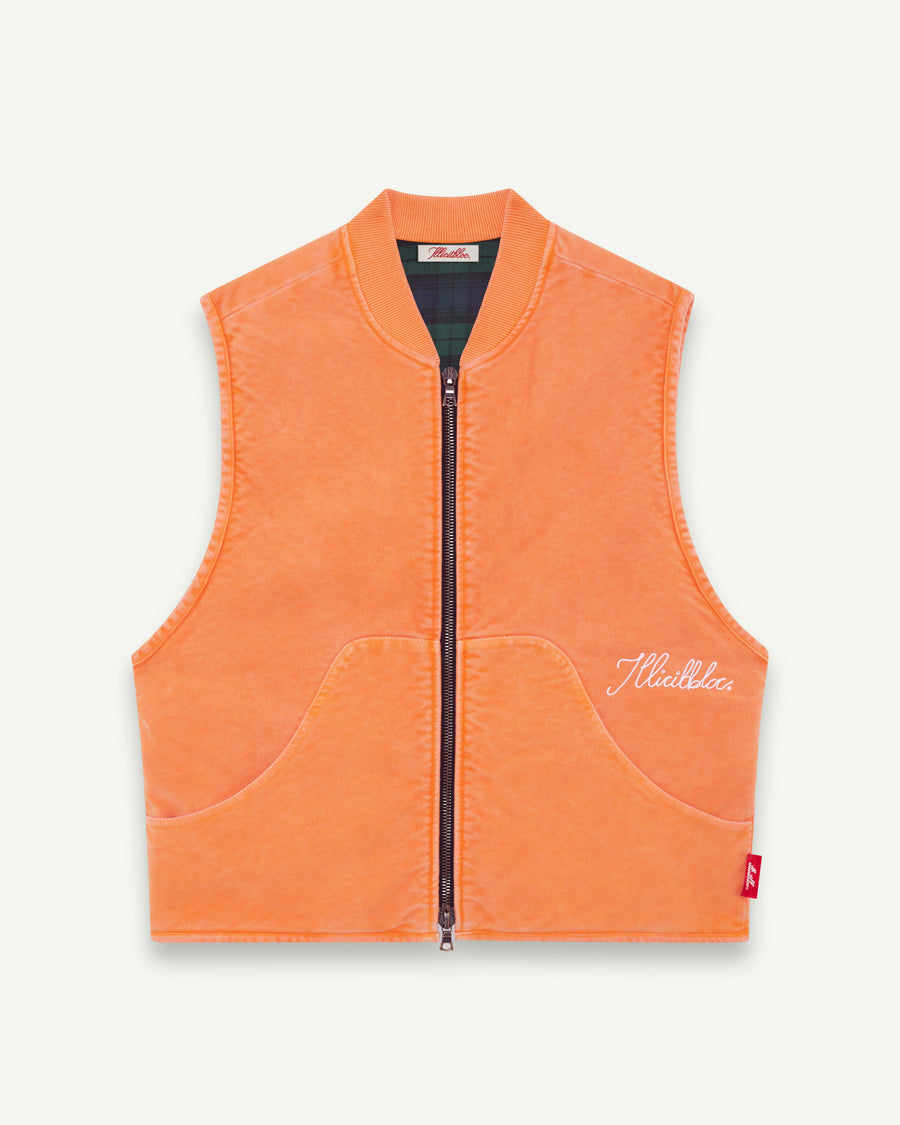 MOLESKIN ANGLER GILET - CARP ORANGE