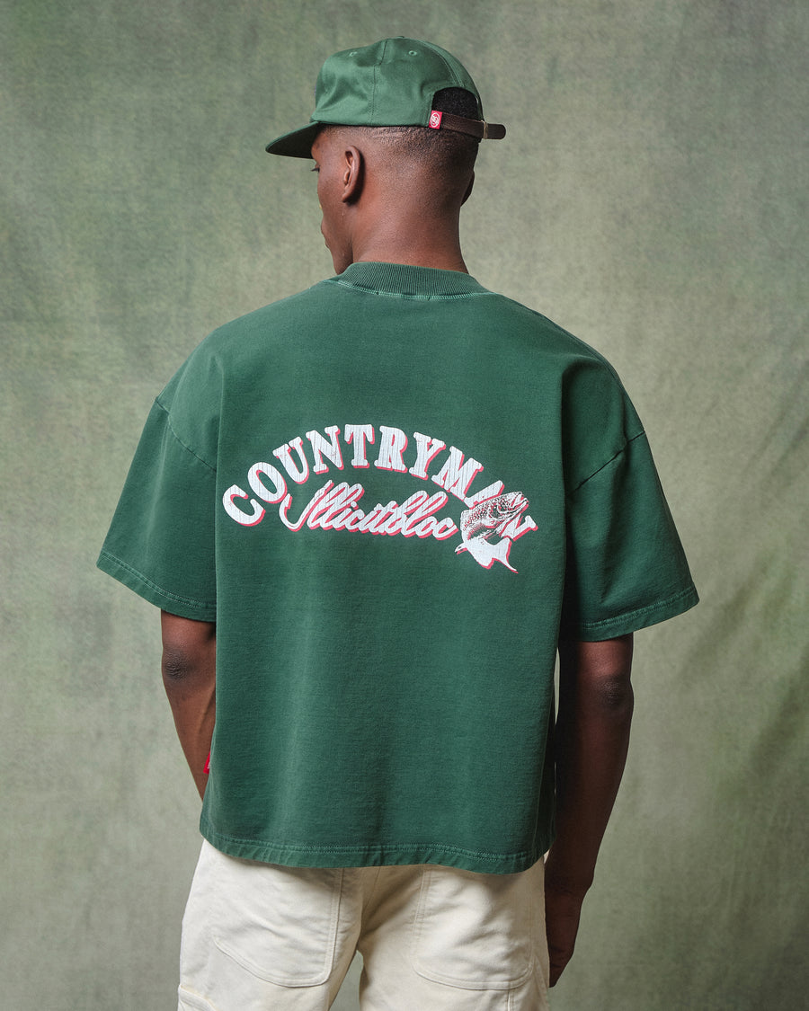 HOOKED T-SHIRT - HUNTER GREEN
