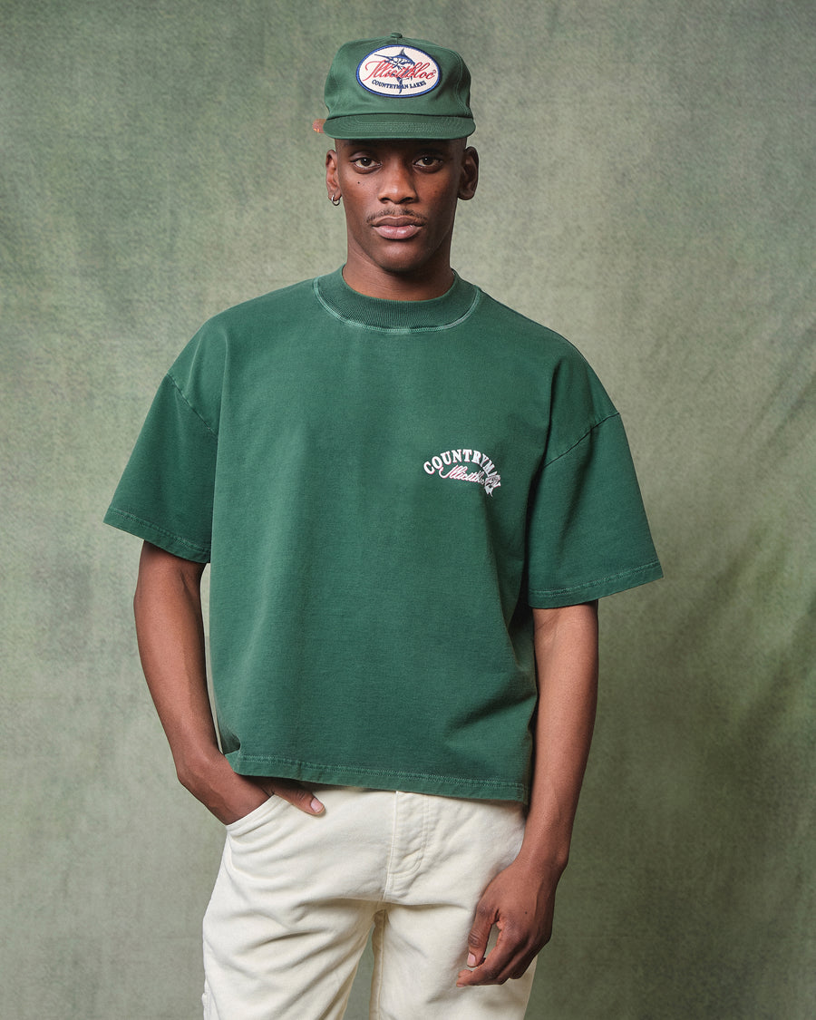 HOOKED T-SHIRT - HUNTER GREEN