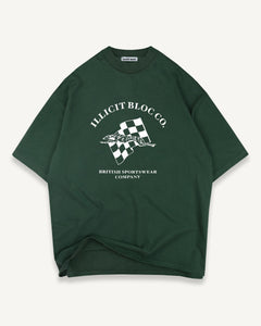 GREYHOUND T-SHIRT - BRITISH RACING GREEN