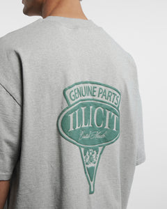 GENUINE PARTS T-SHIRT - GREY MARL