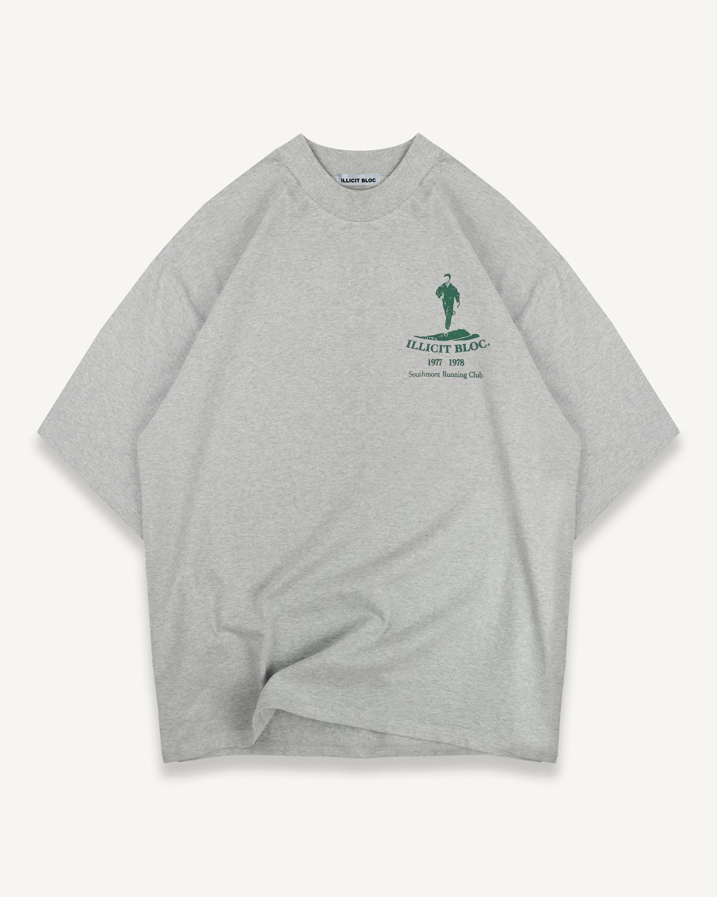 RUNNING CLUB MEMBERS T-SHIRT - GREY MARL