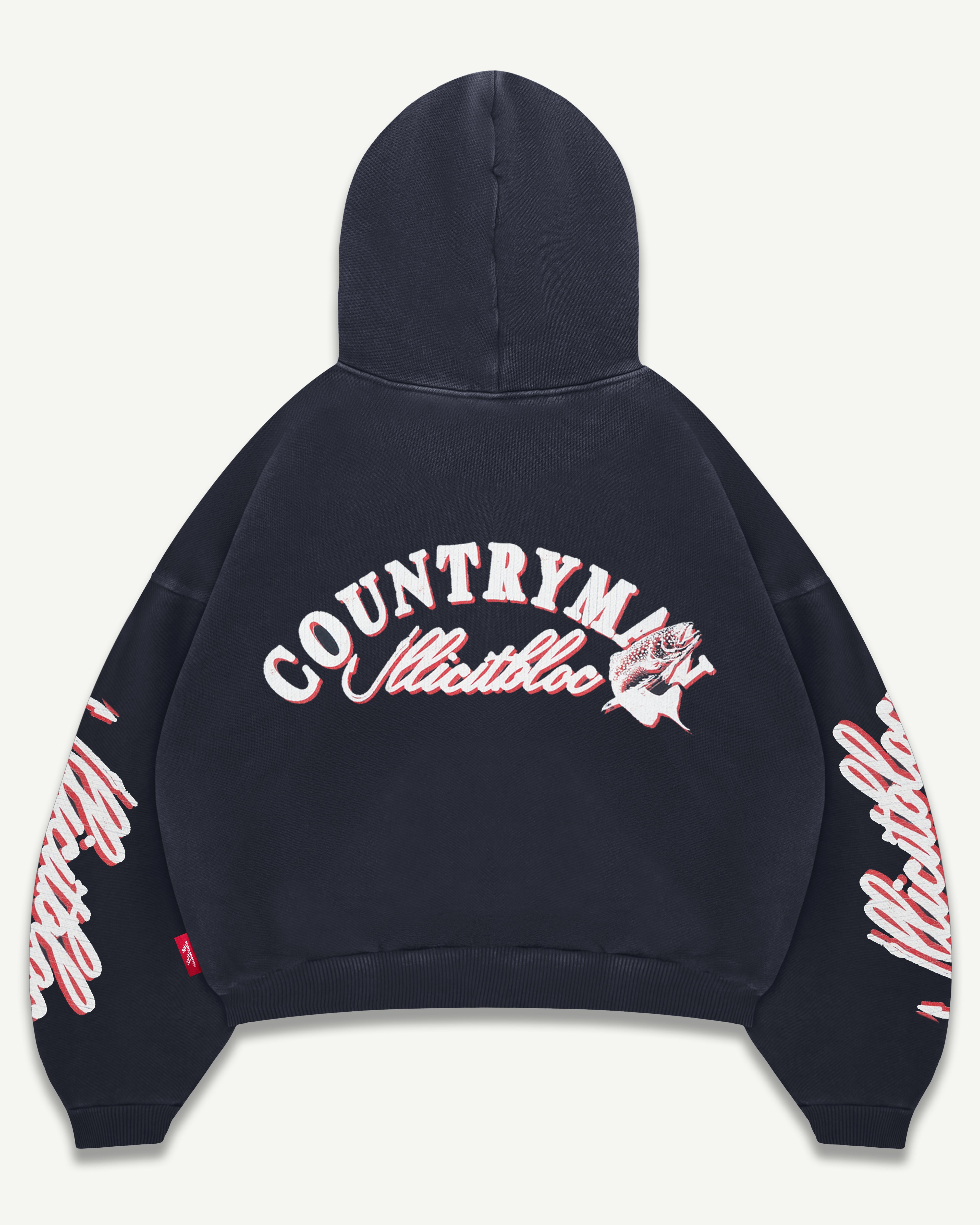 HOOKED HOODIE - VINTAGE BLACK