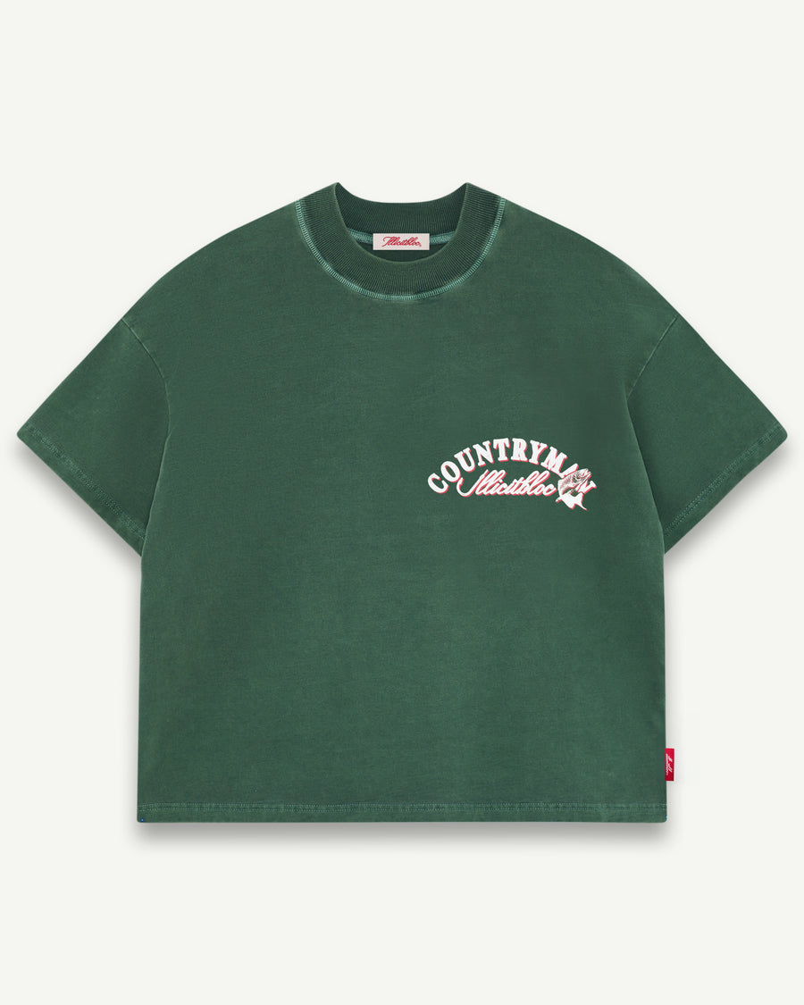 HOOKED T-SHIRT - HUNTER GREEN
