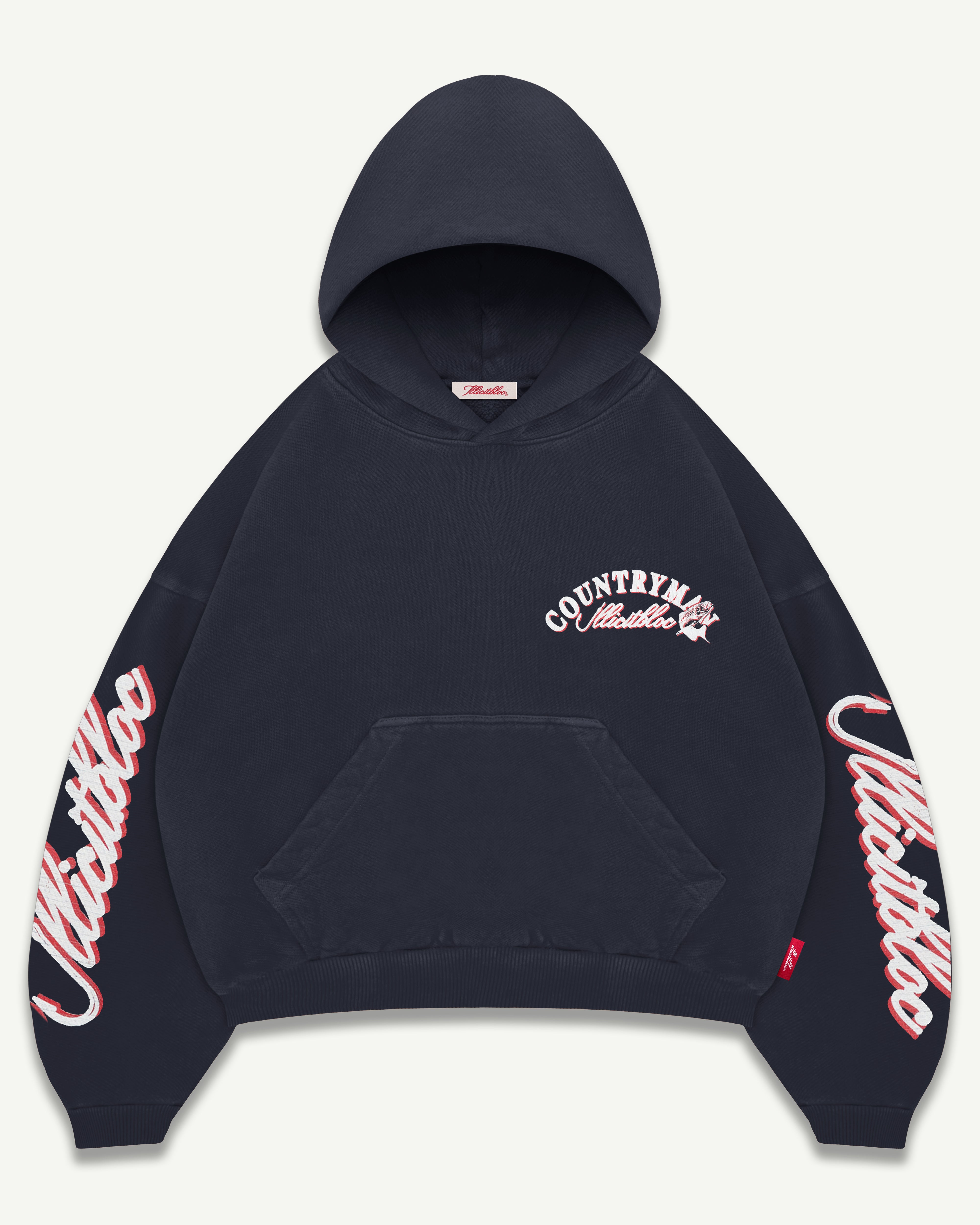 HOOKED IRONWEAVE™ HOODIE - VINTAGE BLACK – Illicitbloc