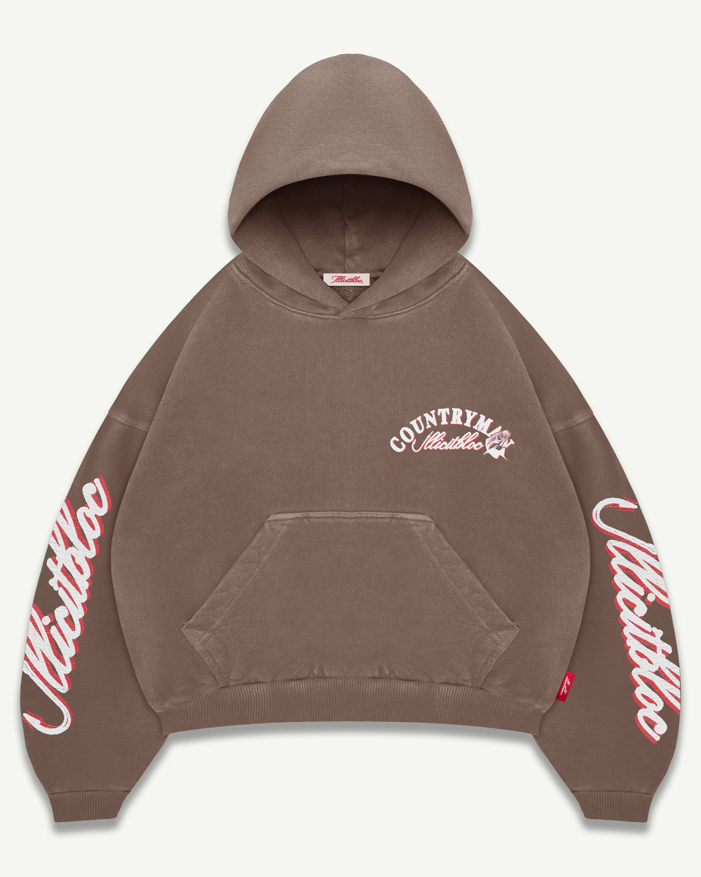 HOOKED HOODIE - WASHED BROWN