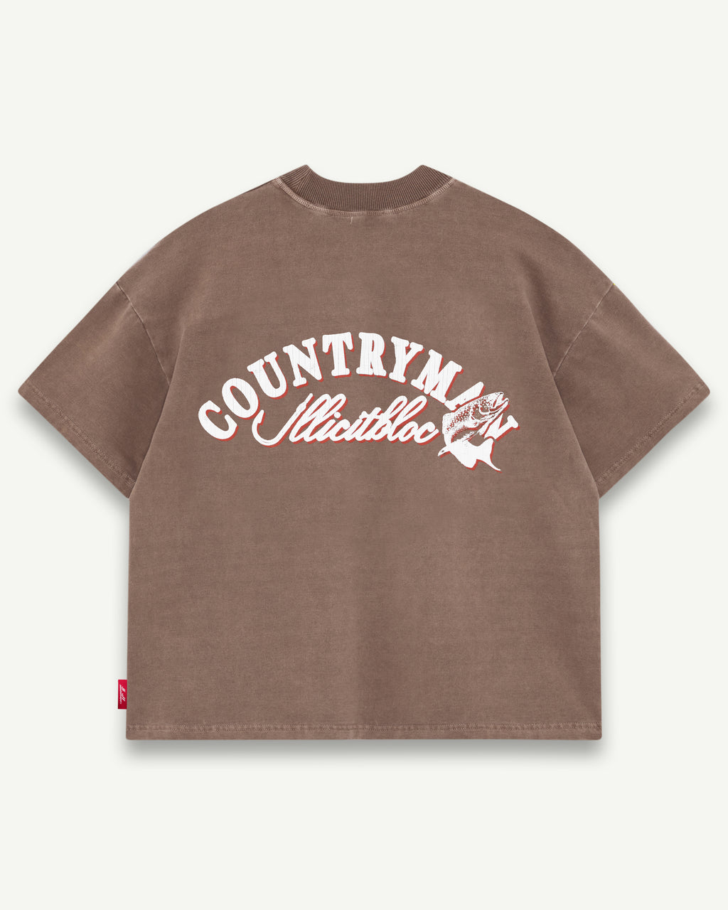 Hooked T-shirt - Washed Brown