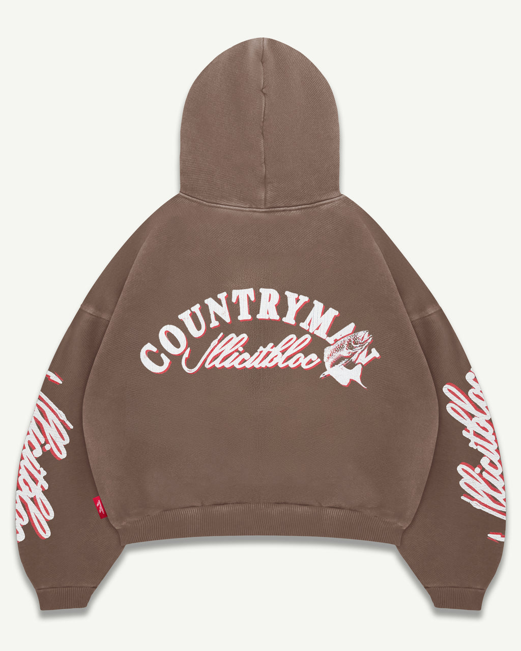 HOOKED HOODIE - WASHED BROWN