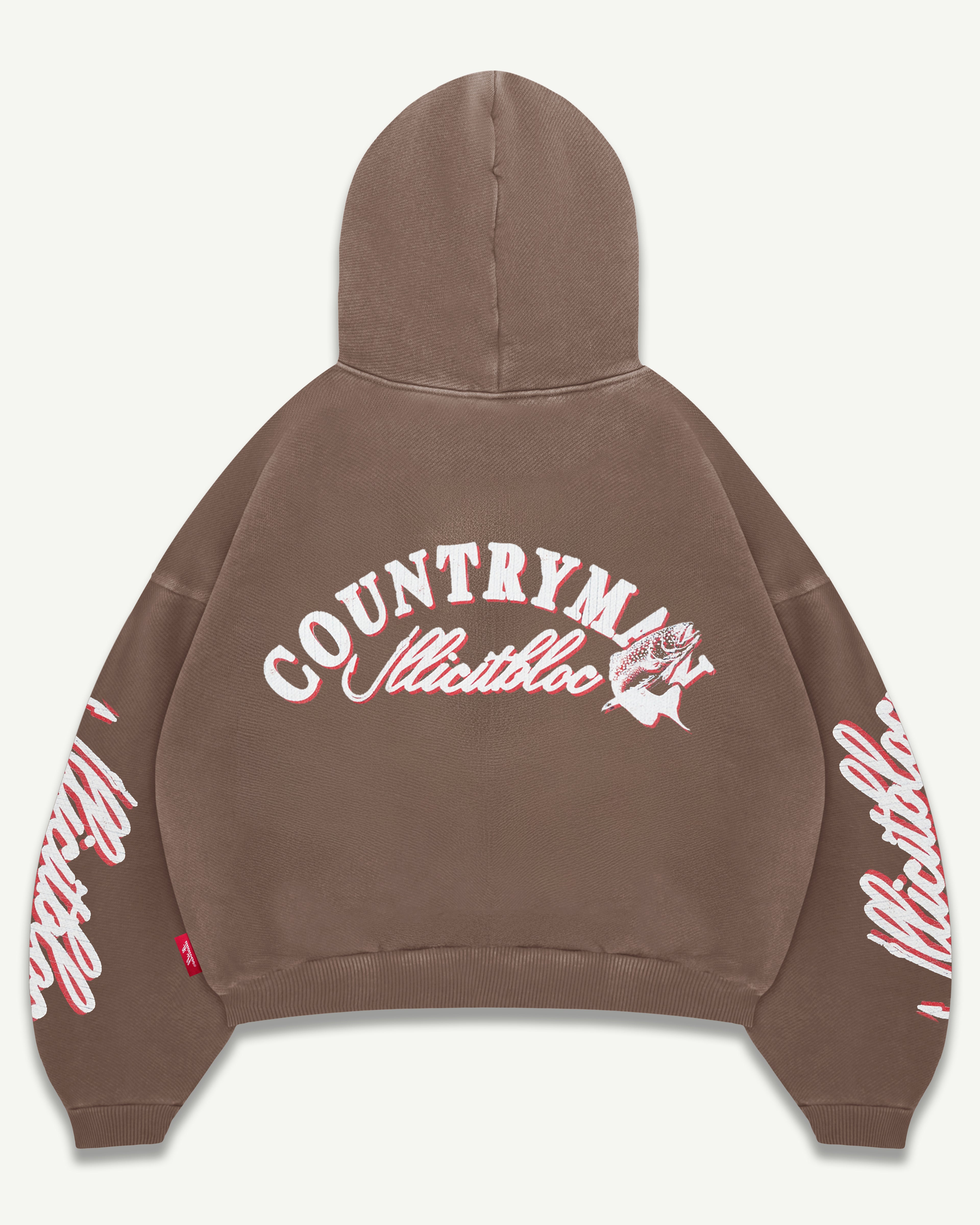 HOOKED HOODIE - WASHED BROWN