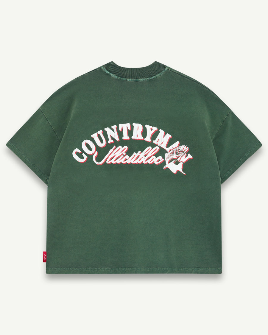 HOOKED T-SHIRT - HUNTER GREEN