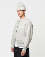Load image into Gallery viewer, CHAINSTITCH KNIT BOMBER - GREY
