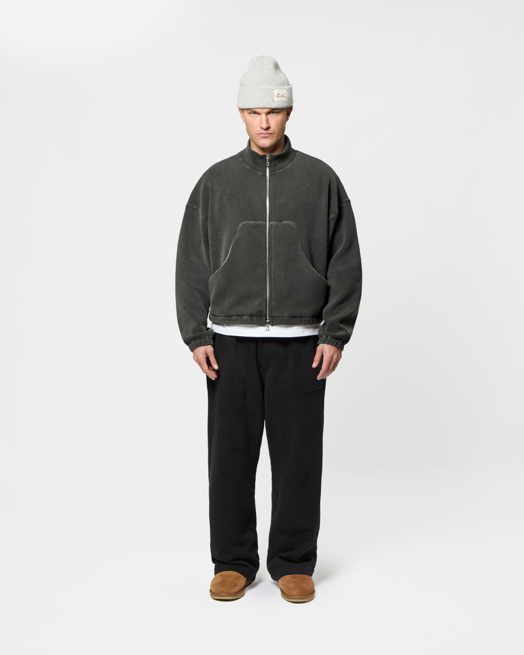 Ottoman Track Jacket - Washed Black