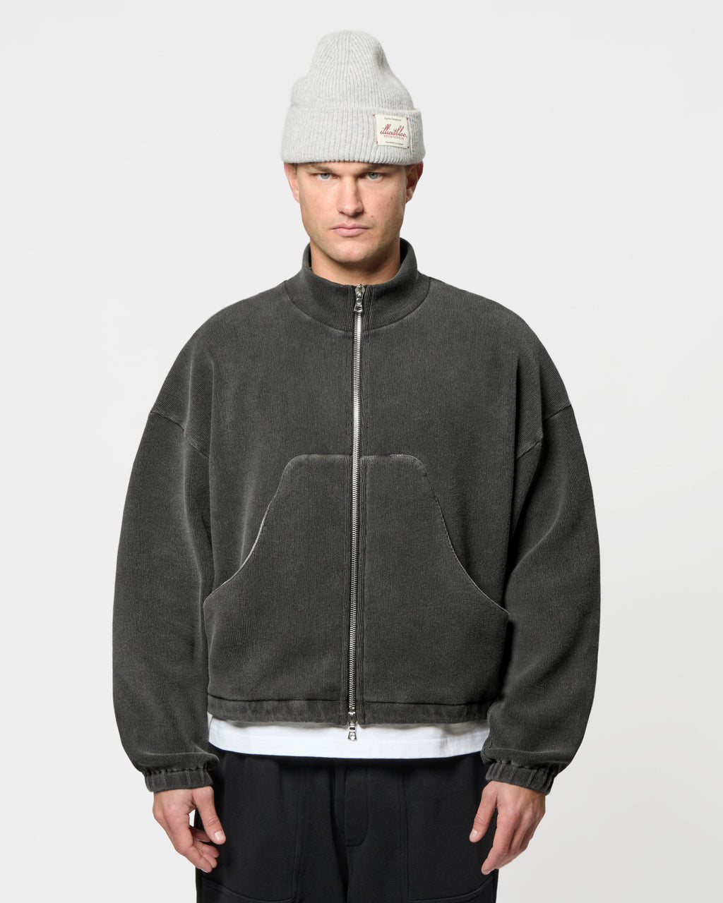 Ottoman Track Jacket - Washed Black