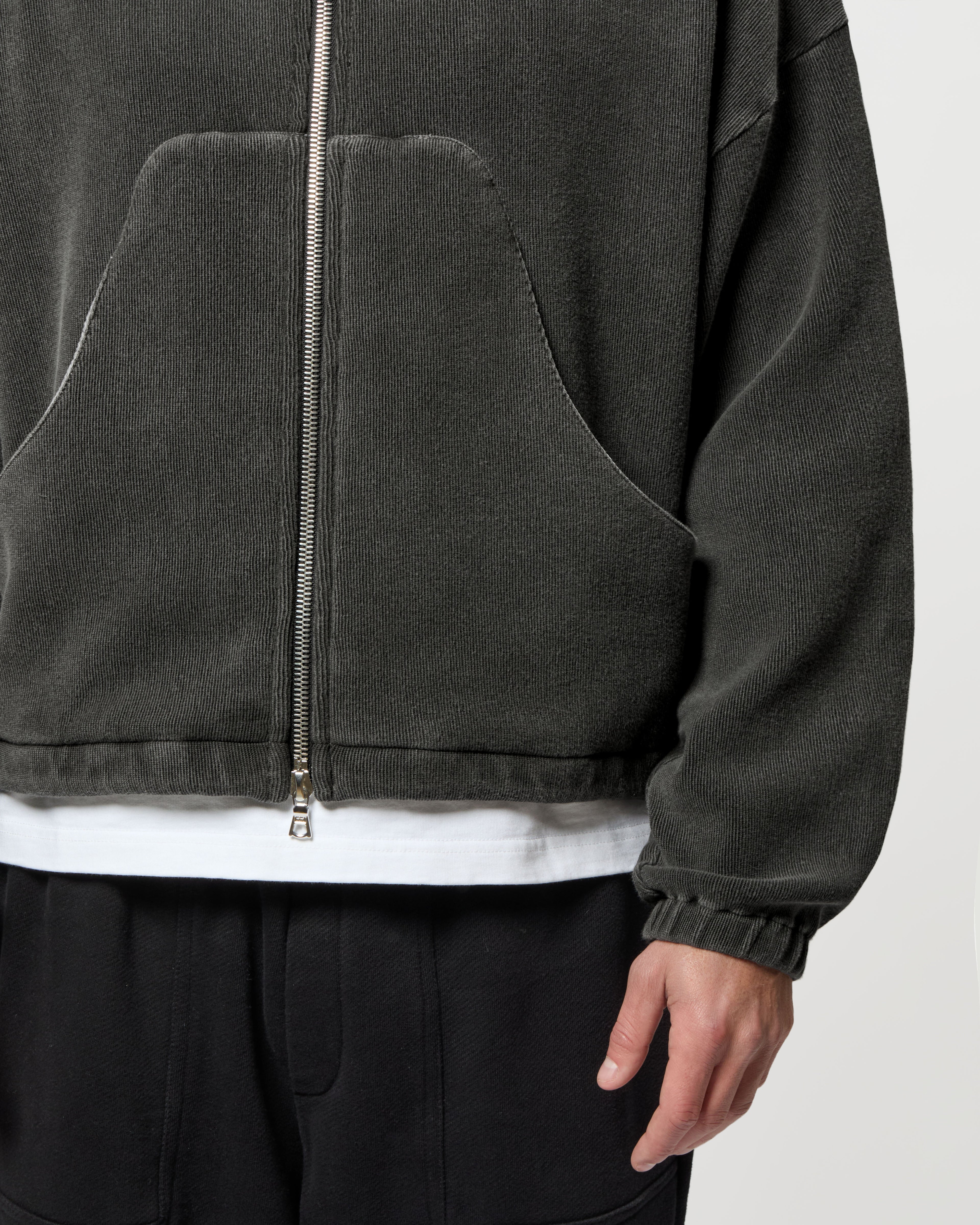 Ottoman Track Jacket - Washed Black