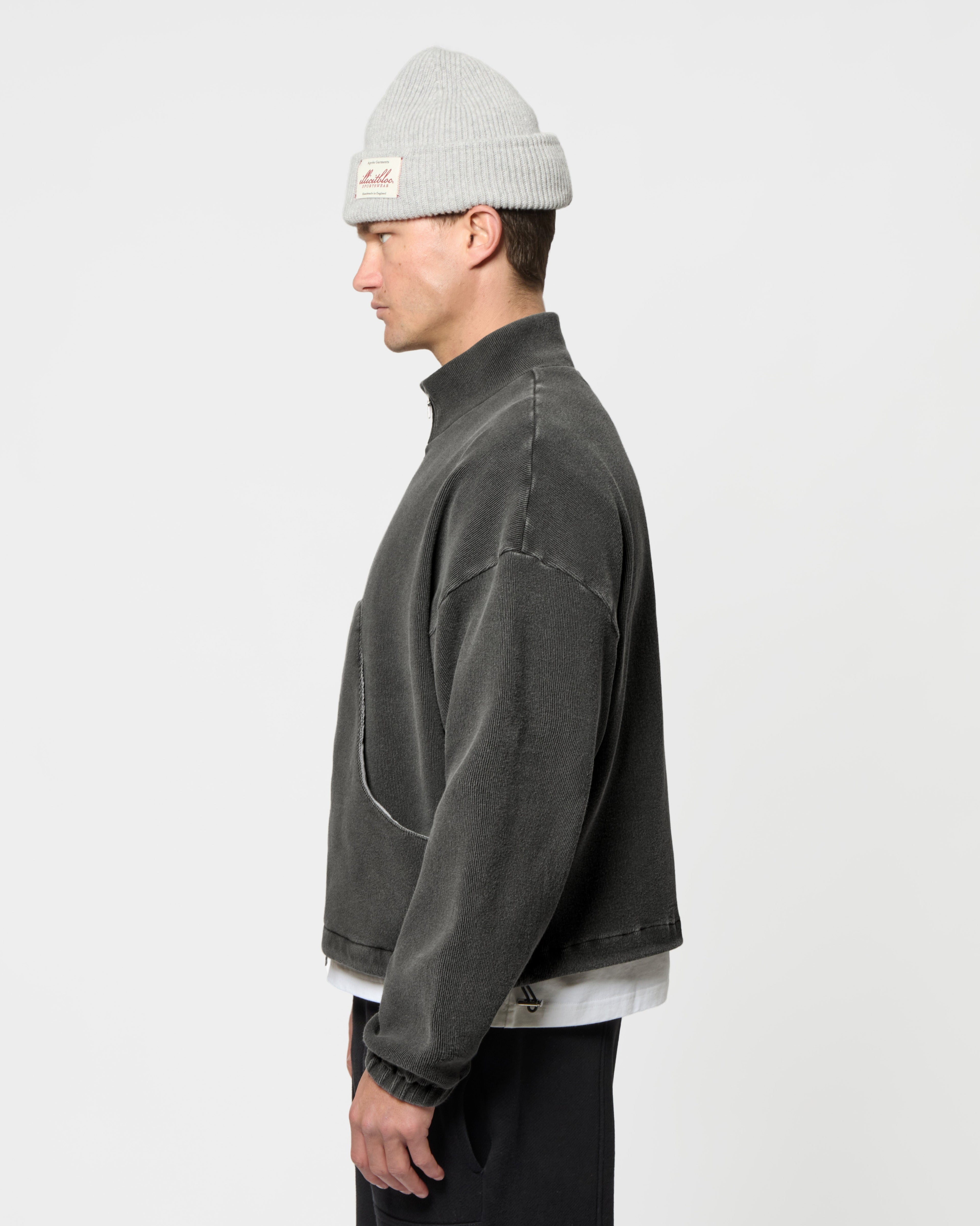 Ottoman Track Jacket - Washed Black