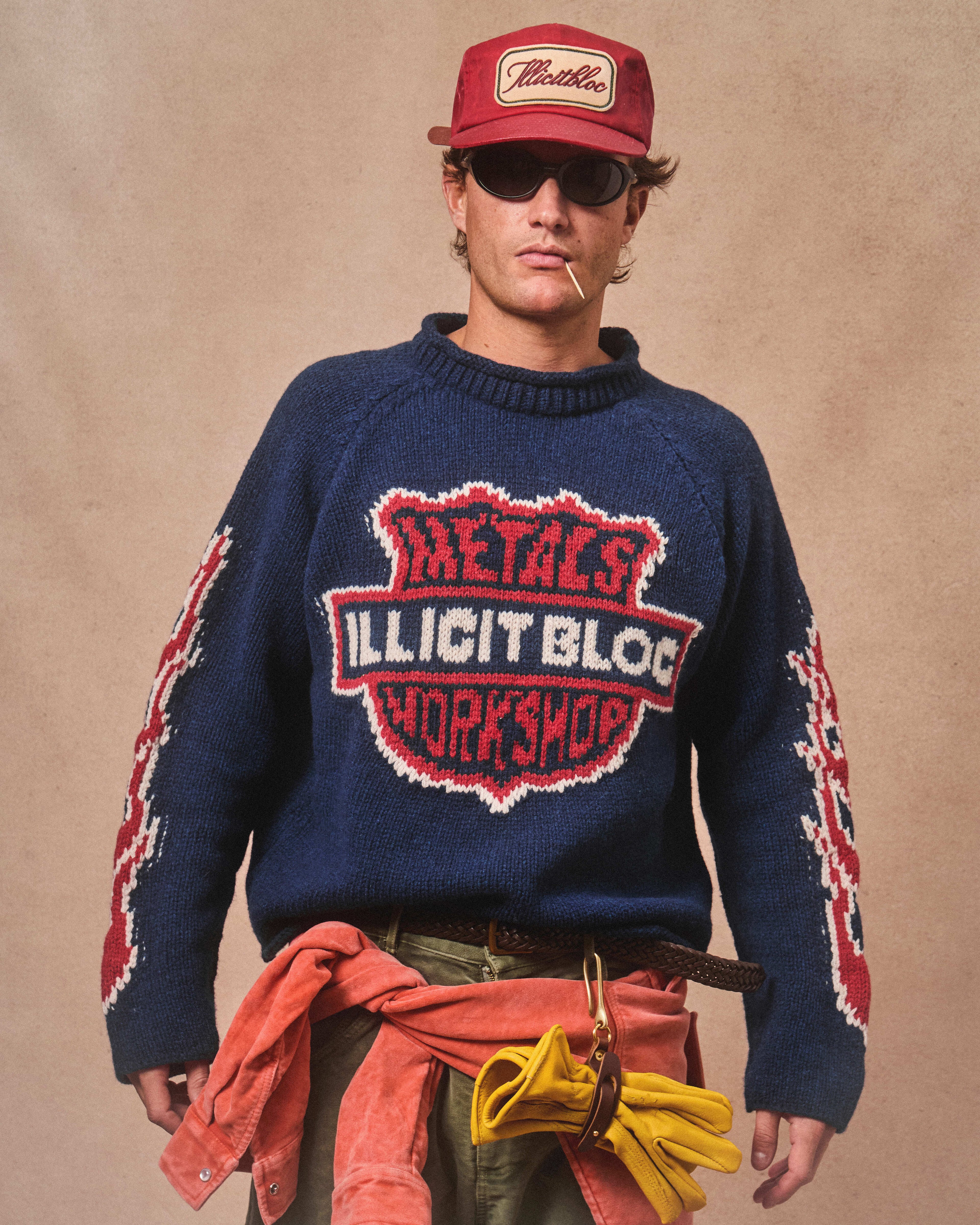 WORKSHOP ROLLNECK PULLOVER - NAVY