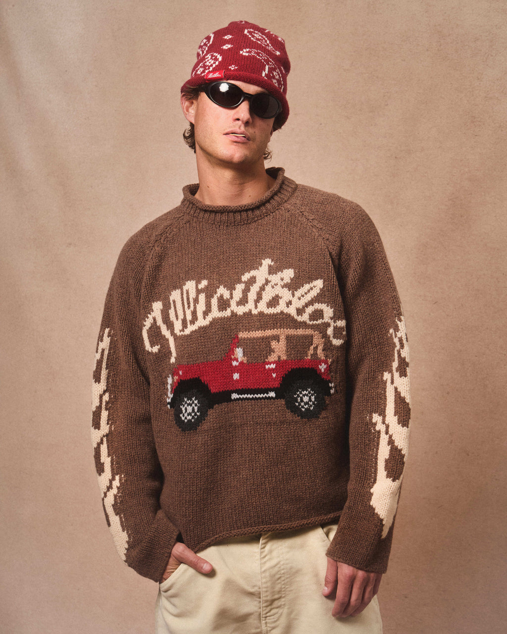 OFF-RODEO ROLLNECK PULLOVER - TABACCO