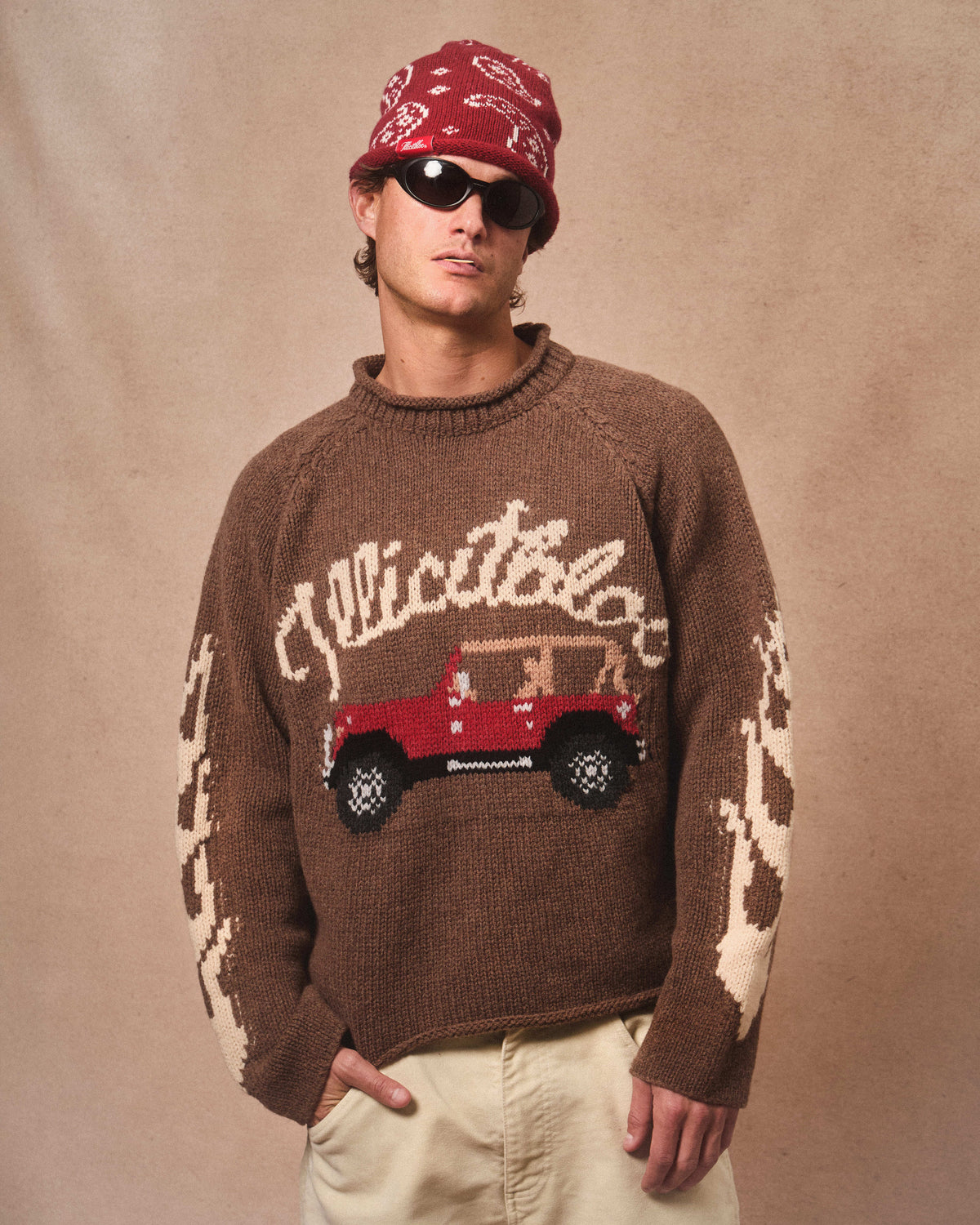 OFF-RODEO ROLLNECK PULLOVER - TABACCO