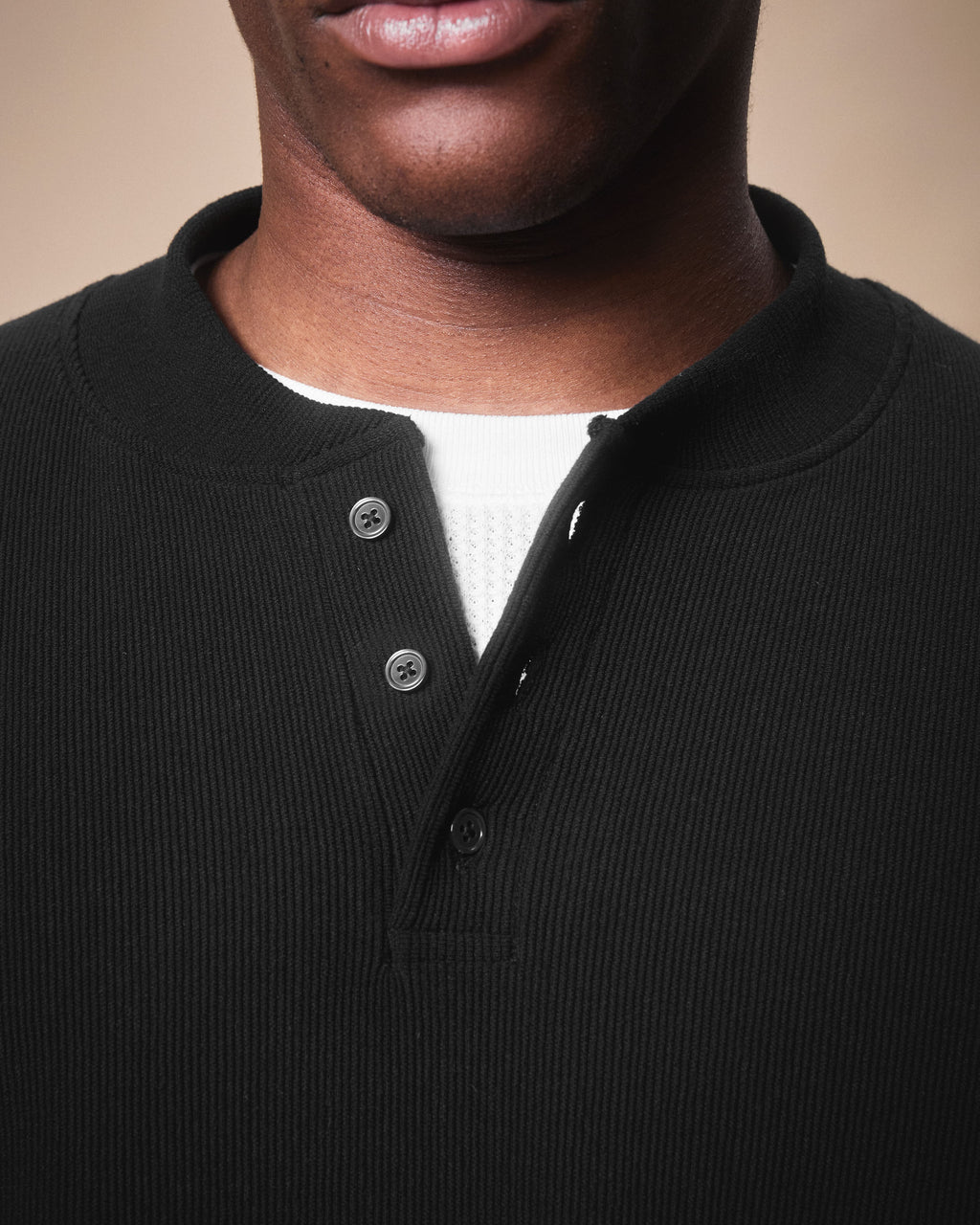 HENLEY CLOUDRIB™ - BLACK