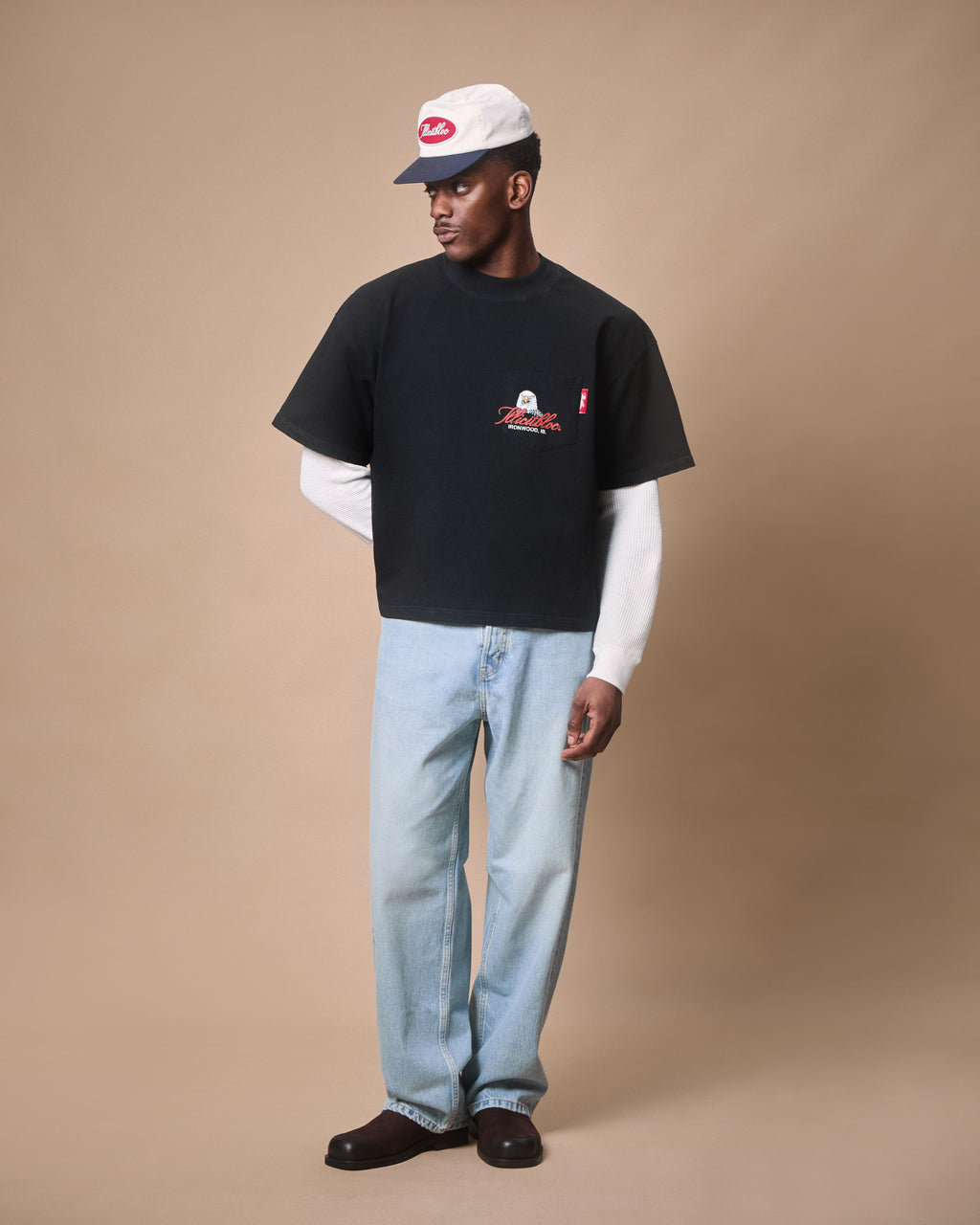 EAGLE CLOUDWEAVE™ POCKET T-SHIRT - VINTAGE BLACK