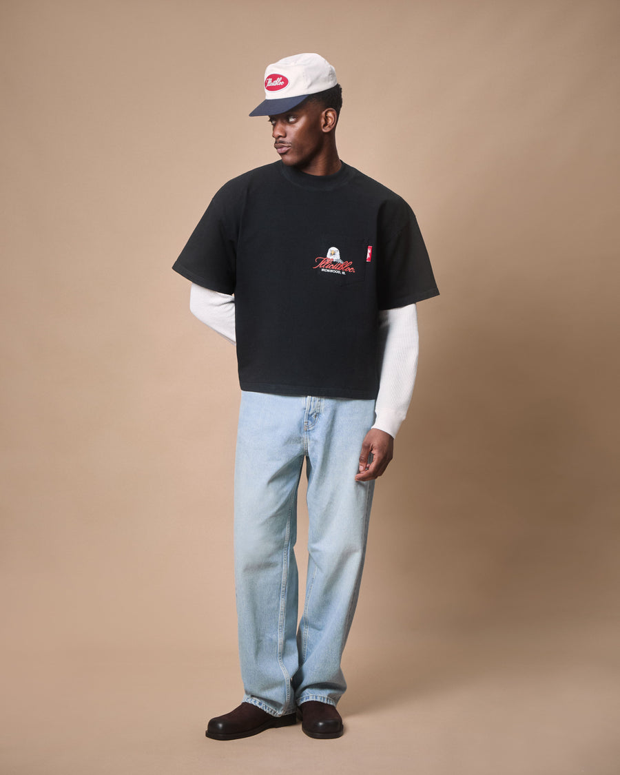 EAGLE CLOUDWEAVE™ POCKET T-SHIRT - VINTAGE BLACK