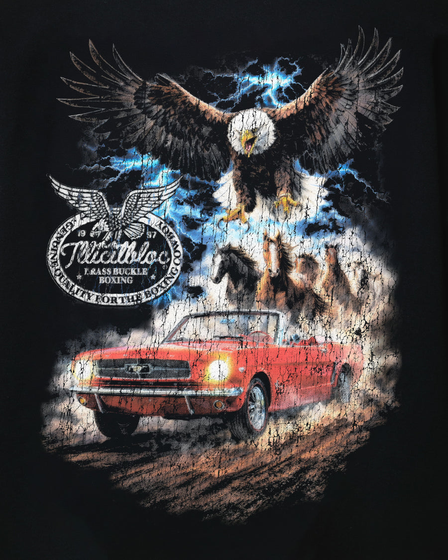 HORSEPOWER CLOUDWEAVE™ POCKET LONG SLEEVE T-SHIRT - VINTAGE BLACK