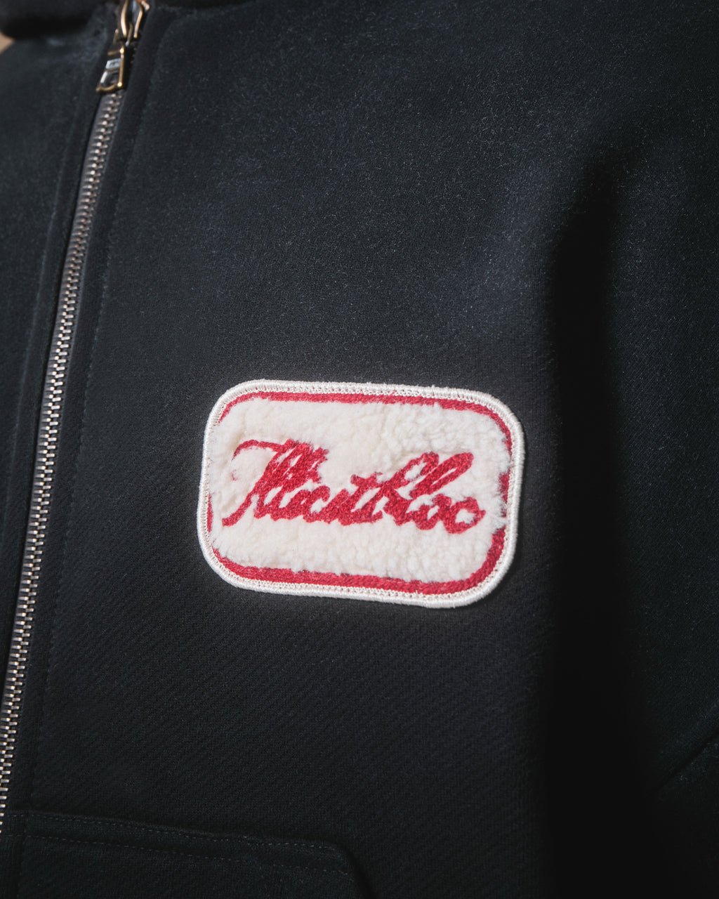 LEGACY PATCHWORK TITANWEAVE™ ZIP HOODIE - SUN FADED BLACK