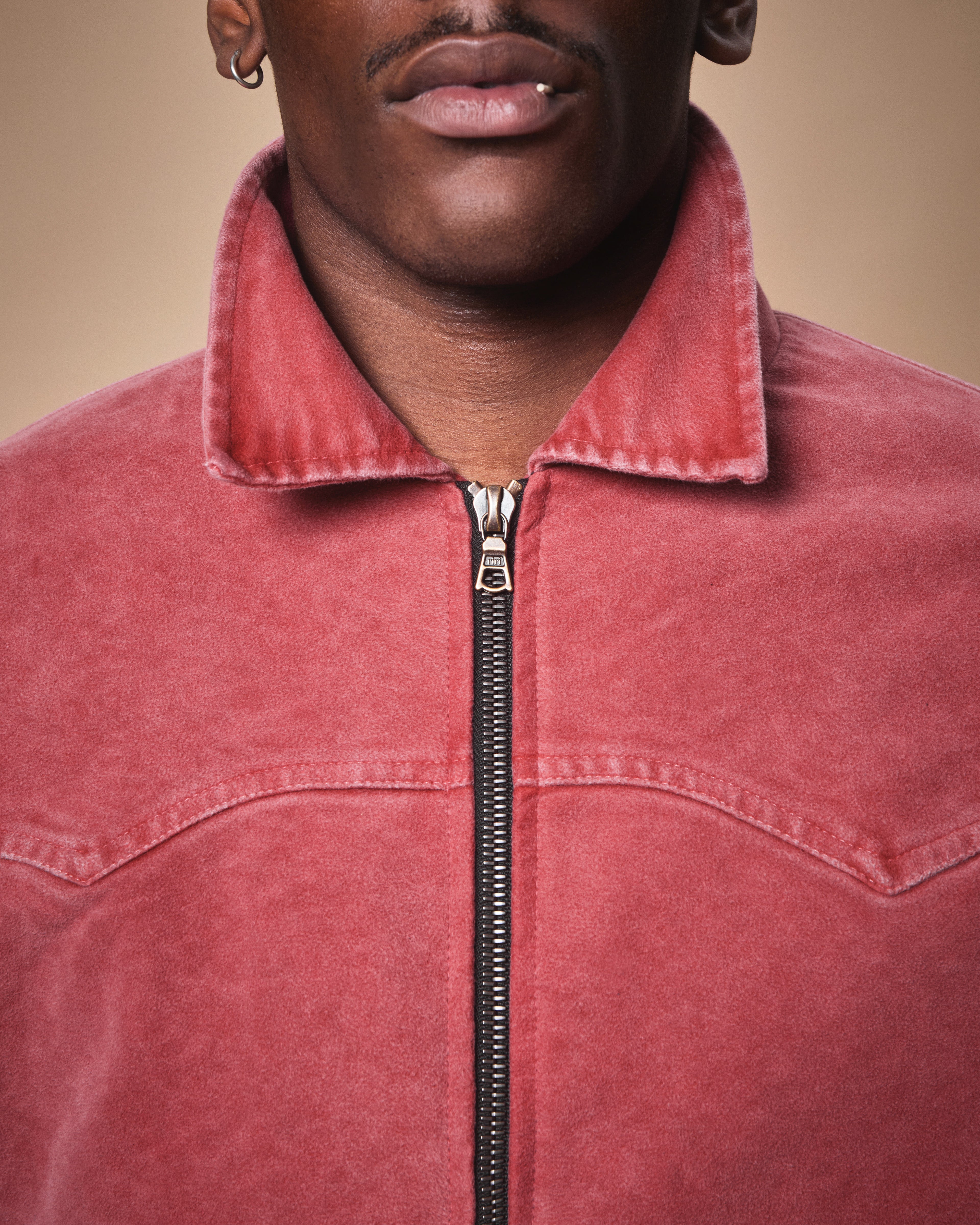 MOLESKIN TRUCKER OVERSHIRT - OUTBACK RED