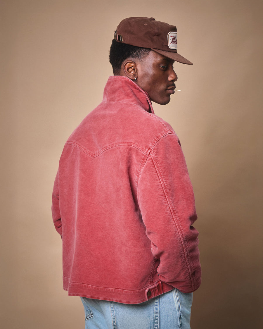 MOLESKIN TRUCKER OVERSHIRT - OUTBACK RED