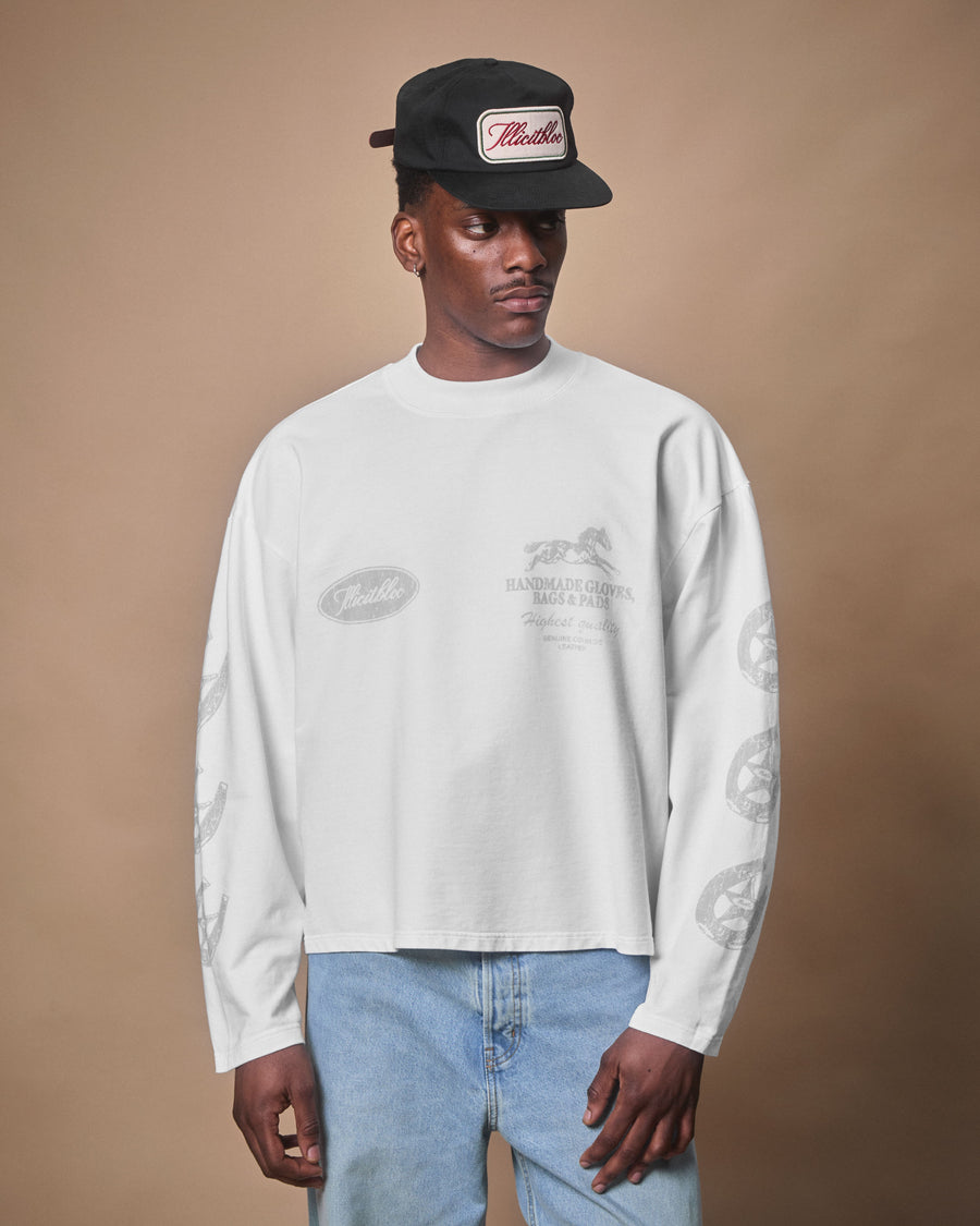 PADS CLOUDWEAVE™ LONG SLEEVE T-SHIRT - WHITE