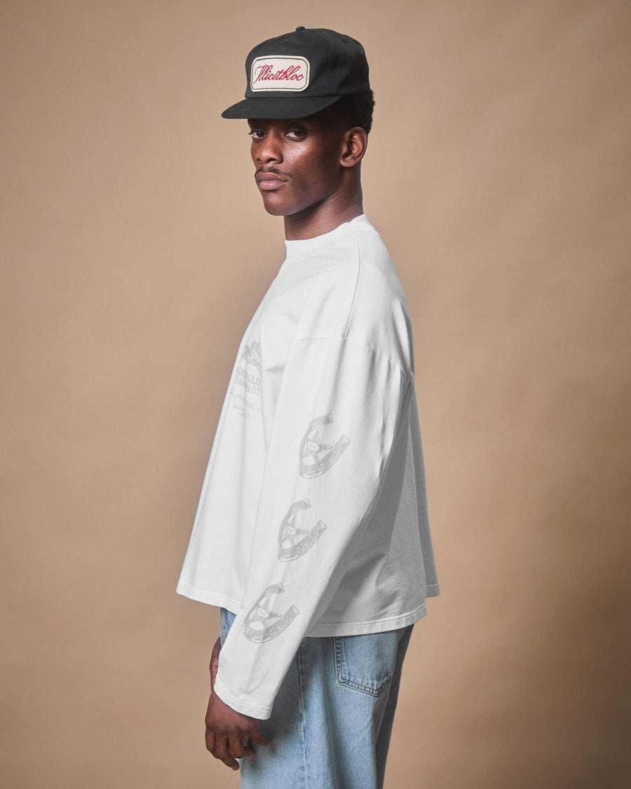 PADS CLOUDWEAVE™ LONG SLEEVE T-SHIRT - WHITE