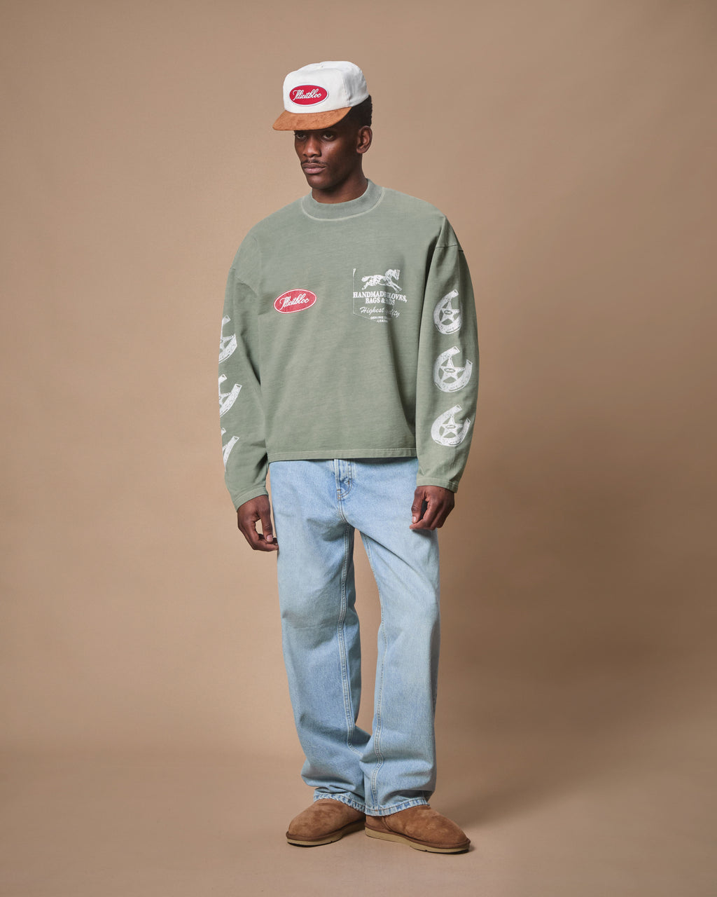 PADS CLOUDWEAVE™ FADED POCKET LONG SLEEVE T-SHIRT - MOSS GRAY