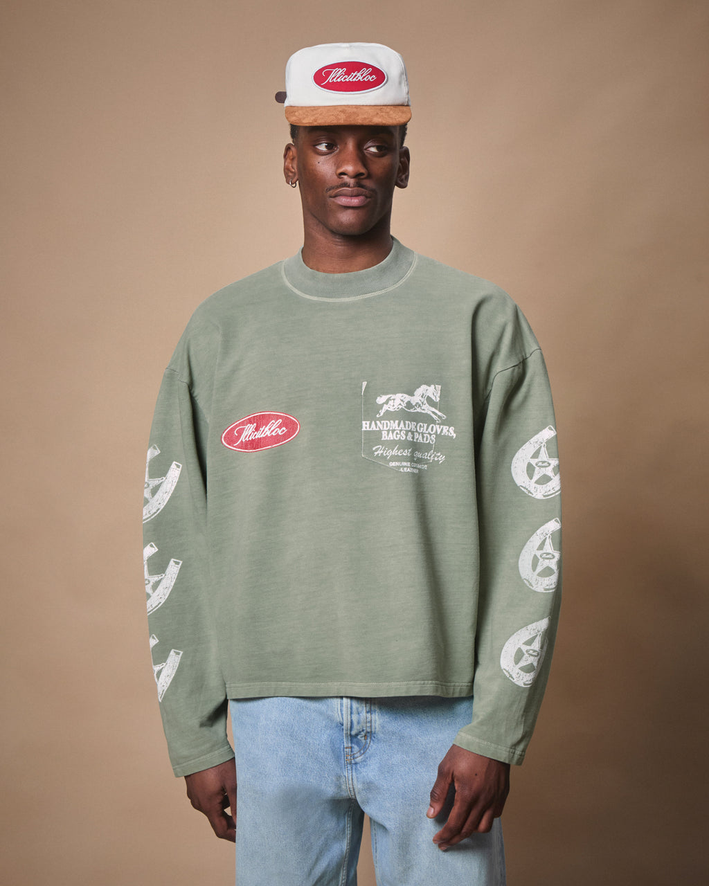 PADS CLOUDWEAVE™ FADED POCKET LONG SLEEVE T-SHIRT - MOSS GRAY