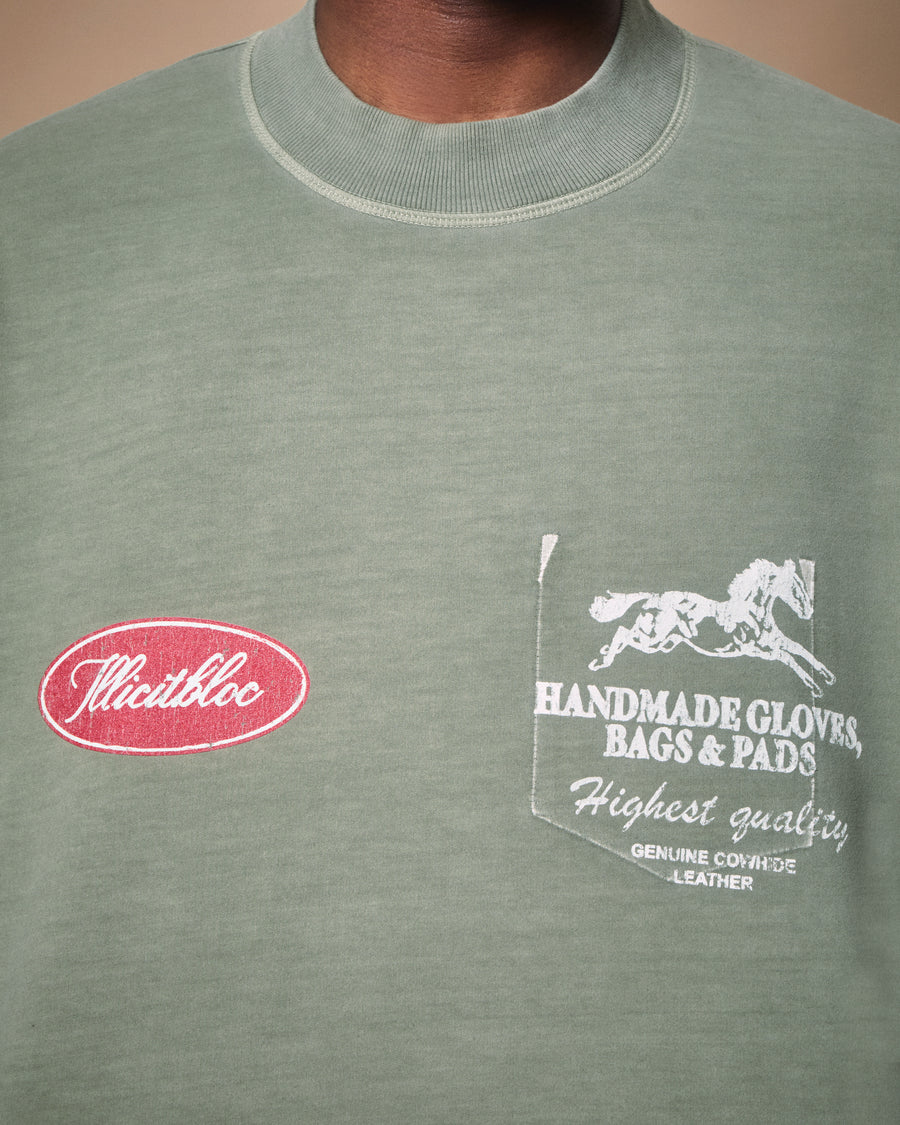 PADS CLOUDWEAVE™ FADED POCKET LONG SLEEVE T-SHIRT - MOSS GRAY