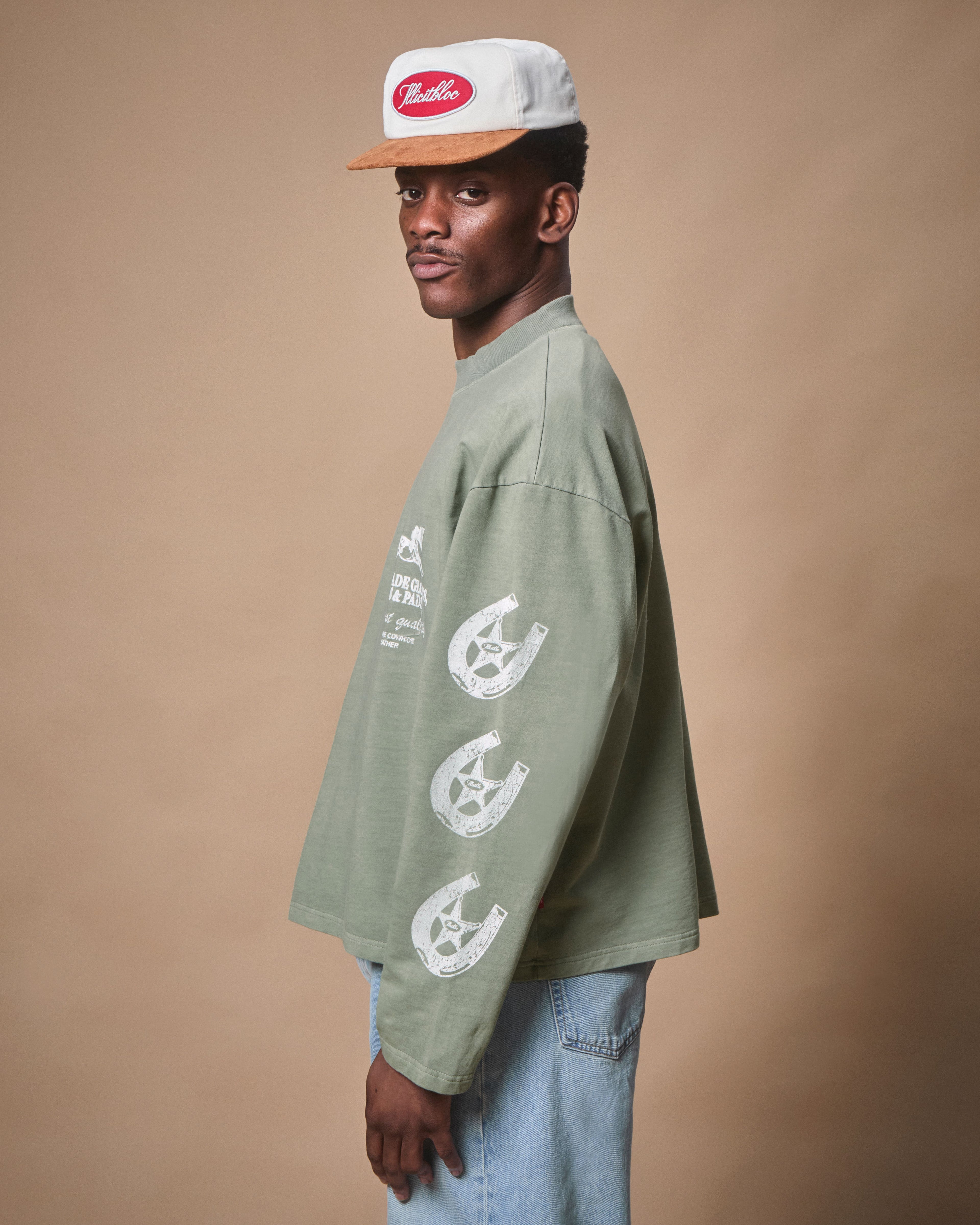 PADS CLOUDWEAVE™ FADED POCKET LONG SLEEVE T-SHIRT - MOSS GRAY