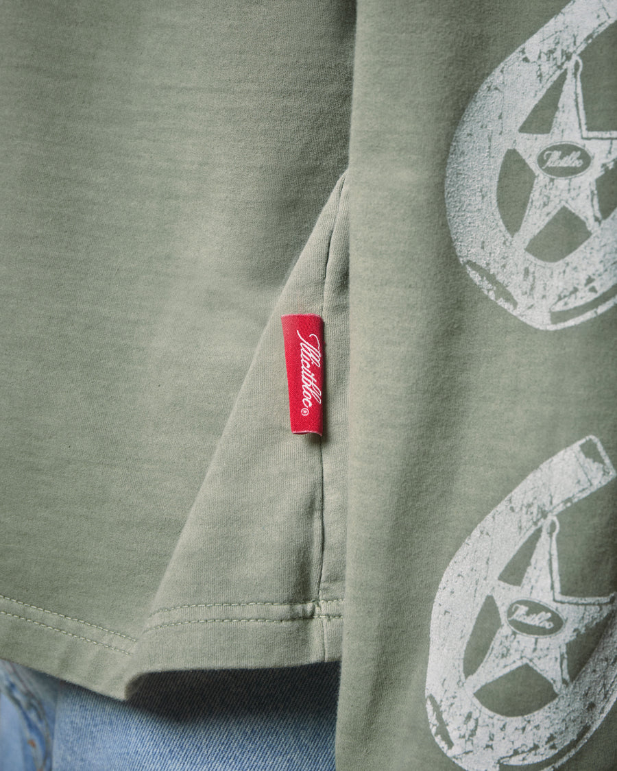 PADS CLOUDWEAVE™ FADED POCKET LONG SLEEVE T-SHIRT - MOSS GRAY