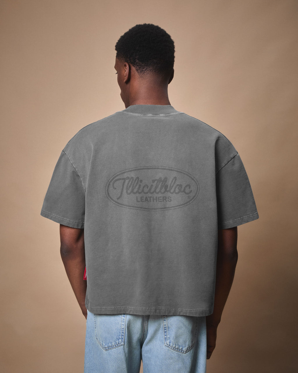 LEATHERS CLOUDWEAVE™ FADED POCKET T-SHIRT - CHARCOAL