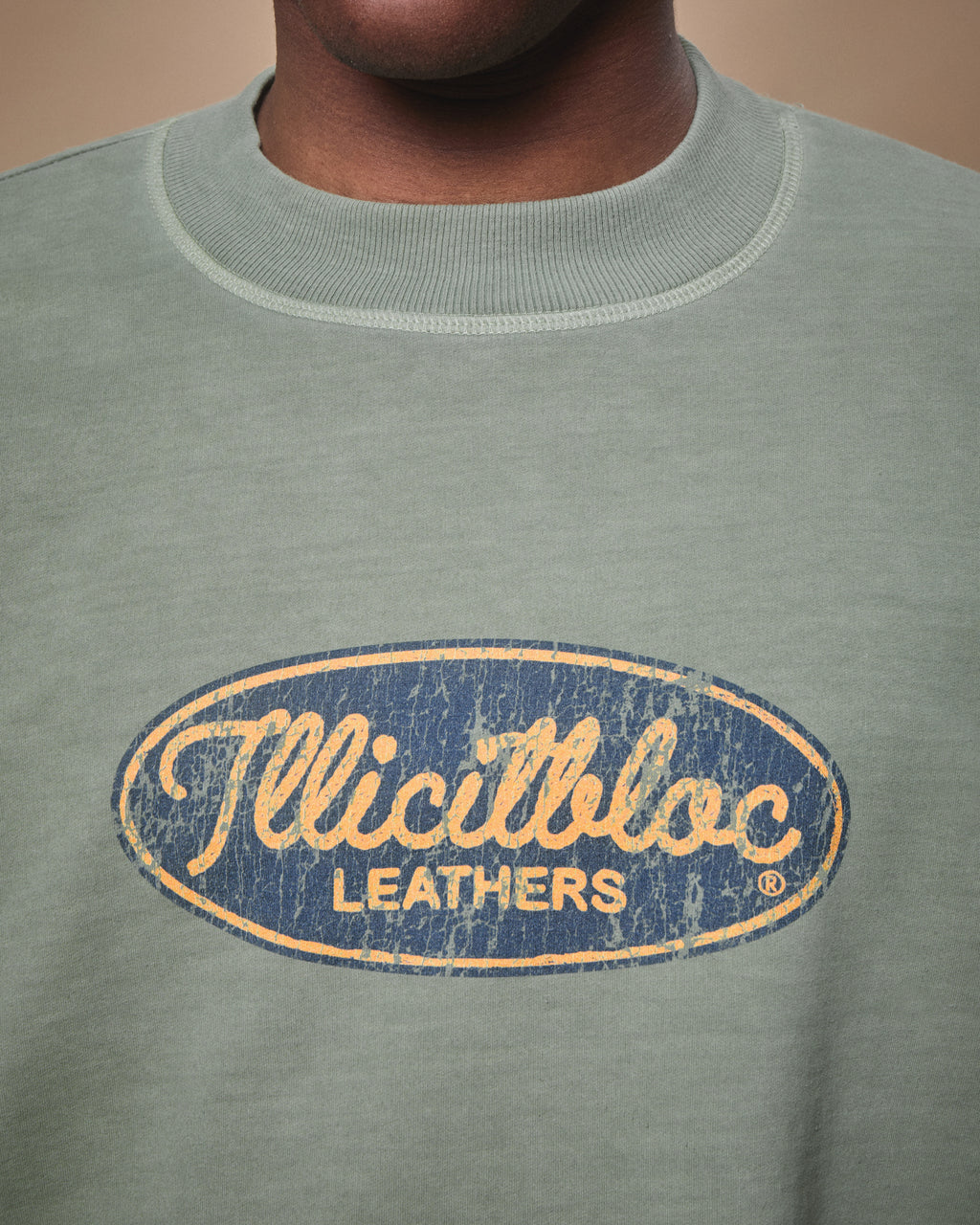 LEATHERS CLOUDWEAVE™ LONG SLEEVE T-SHIRT - MOSS GRAY